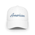 American Logo Baseball Cap | Patriotic Hand-Lettered Hat