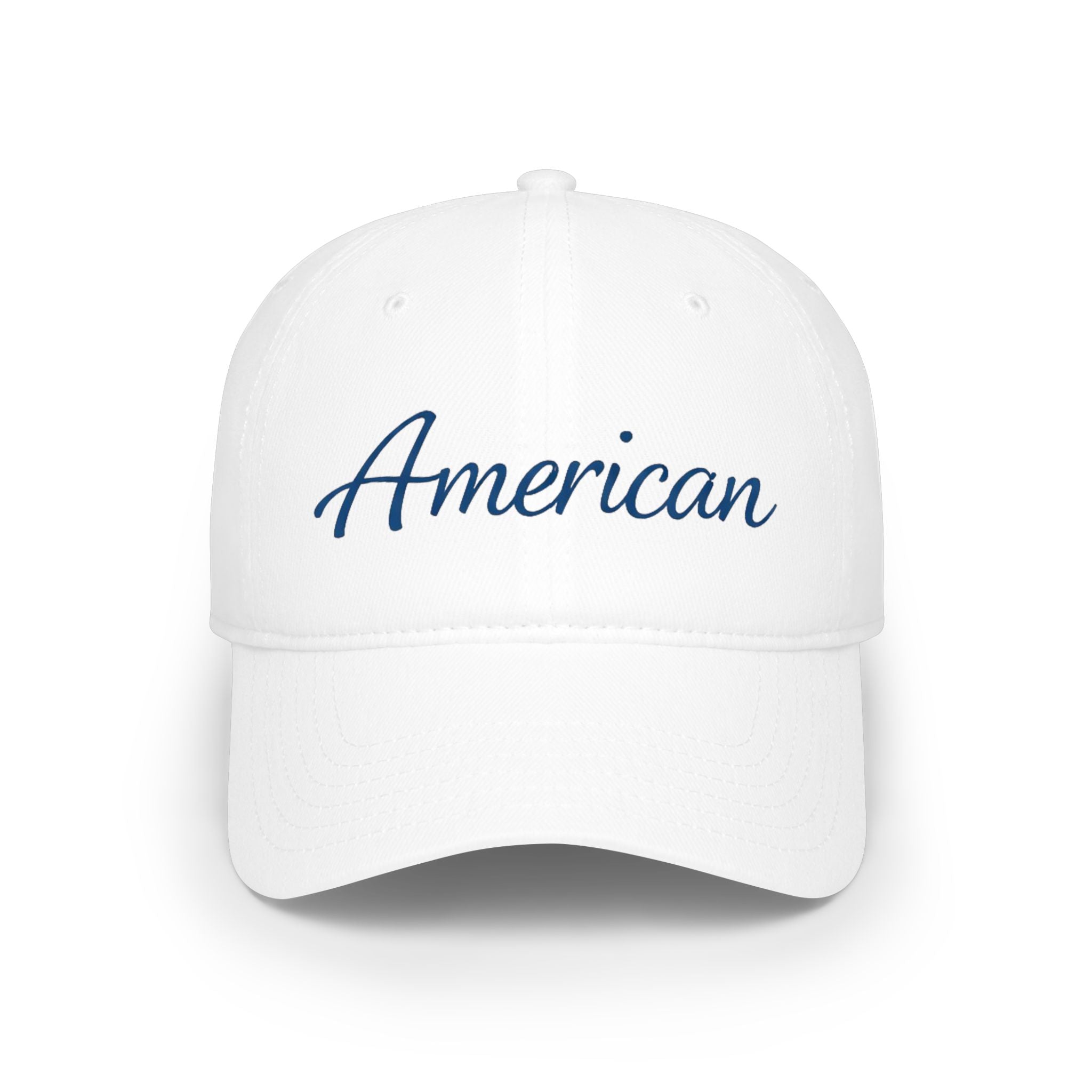 American Logo Baseball Cap | Patriotic Hand-Lettered Hat