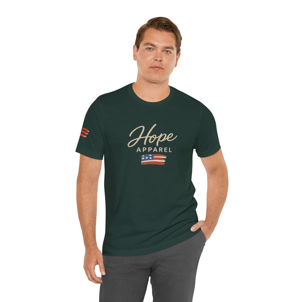 Hope Patriotic Flag Tee | Dark Colors, American Flag Design