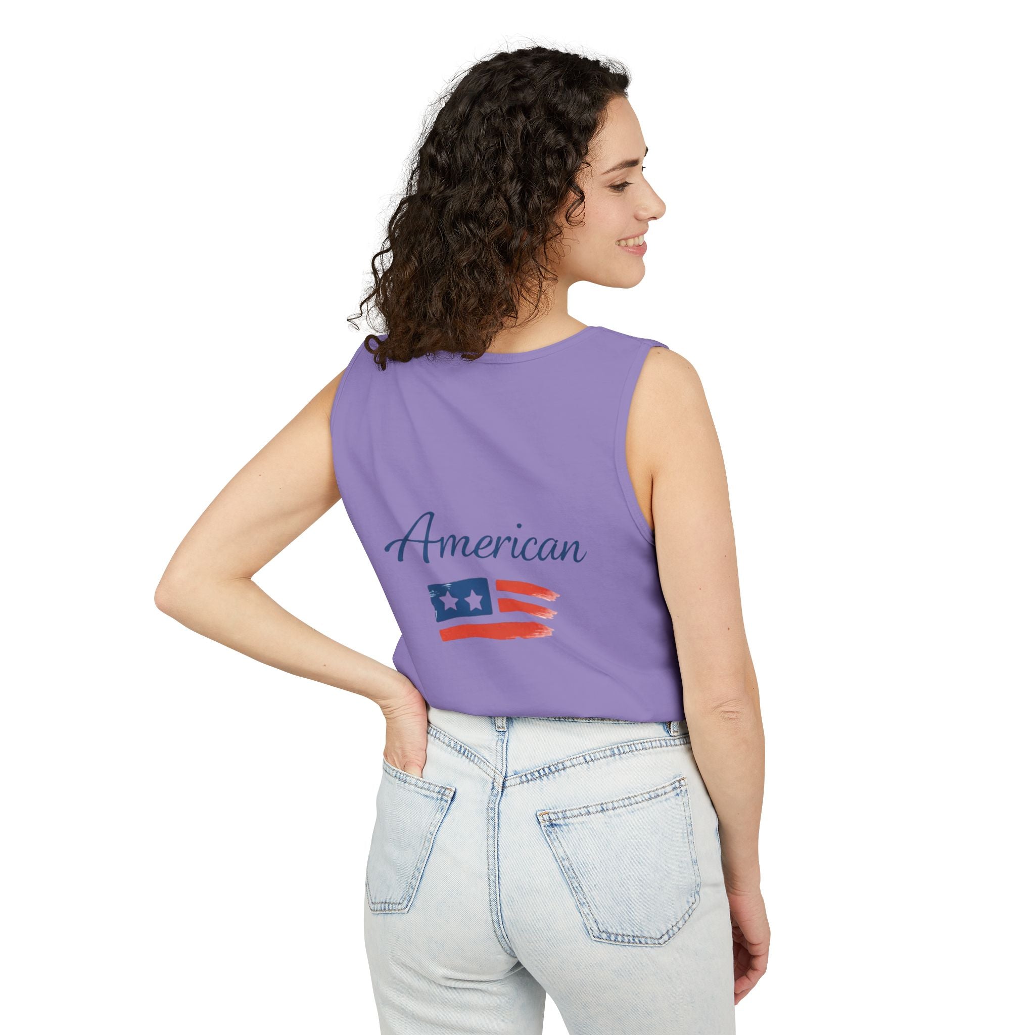 American Flag Brushstroke Tank Top | Hope Patriotic