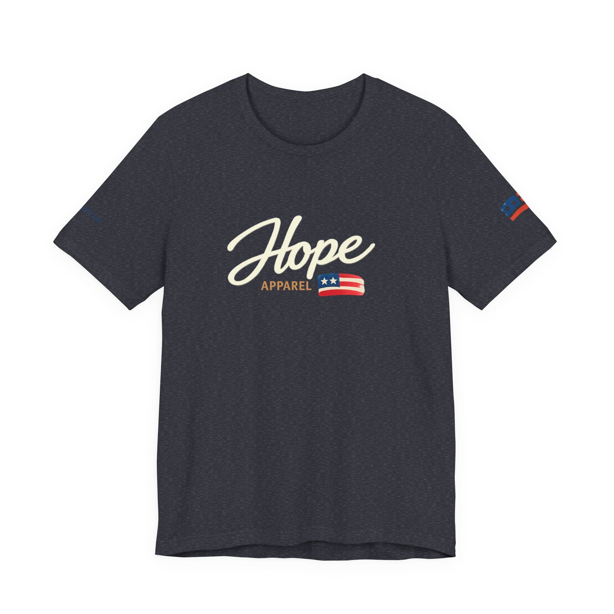 Hope Script Flag tee | American flag brushstroke design