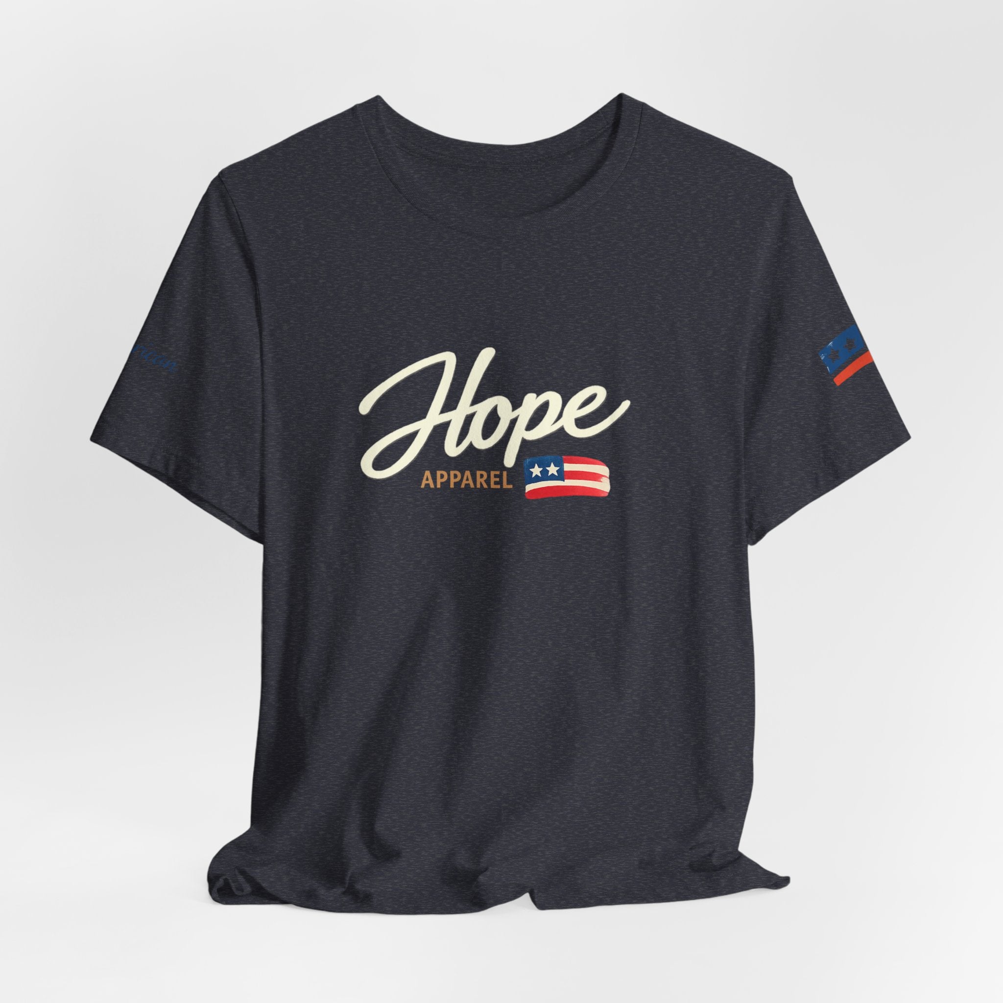 Hope Script Flag tee | American flag brushstroke design