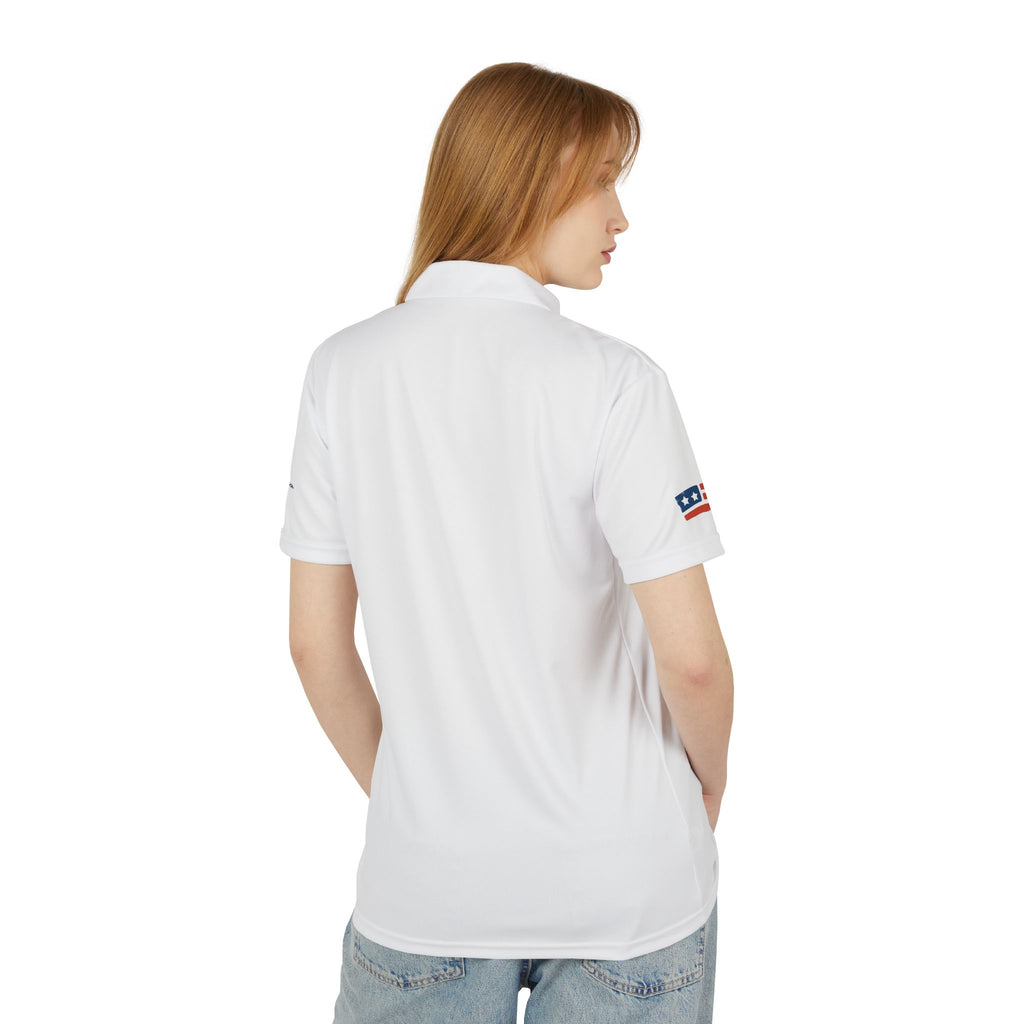 Navy Flag Crest Polo Shirt | Embroidered chest logo, Sleeve script