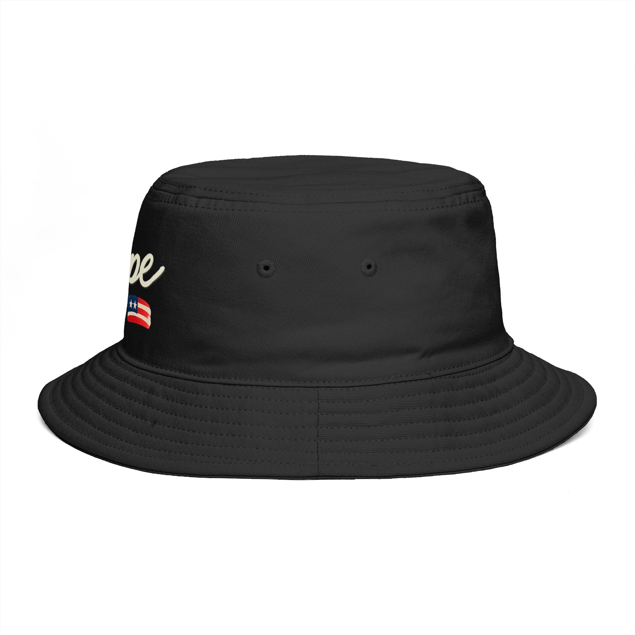 Hope Script with Flag Bucket Hat | Embroidered Logo