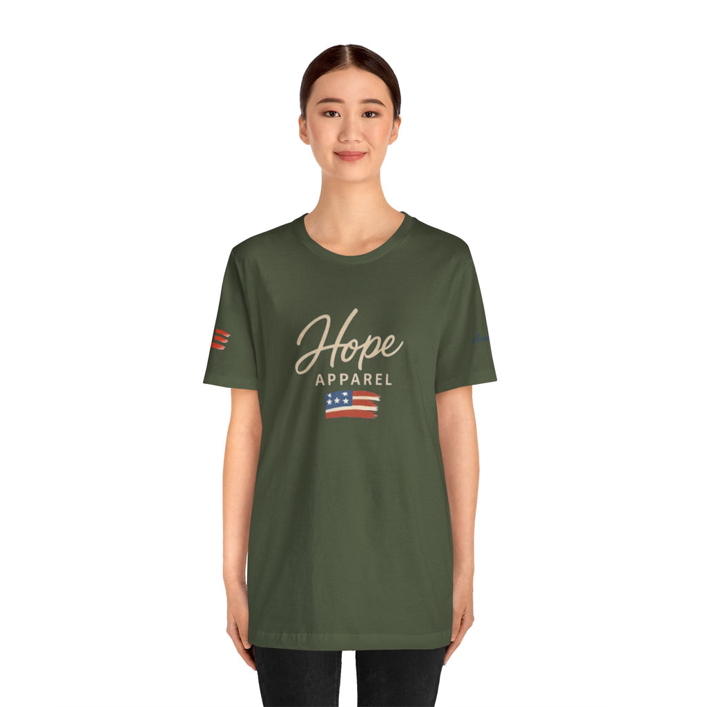 Hope Patriotic Flag Tee | Dark Colors, American Flag Design