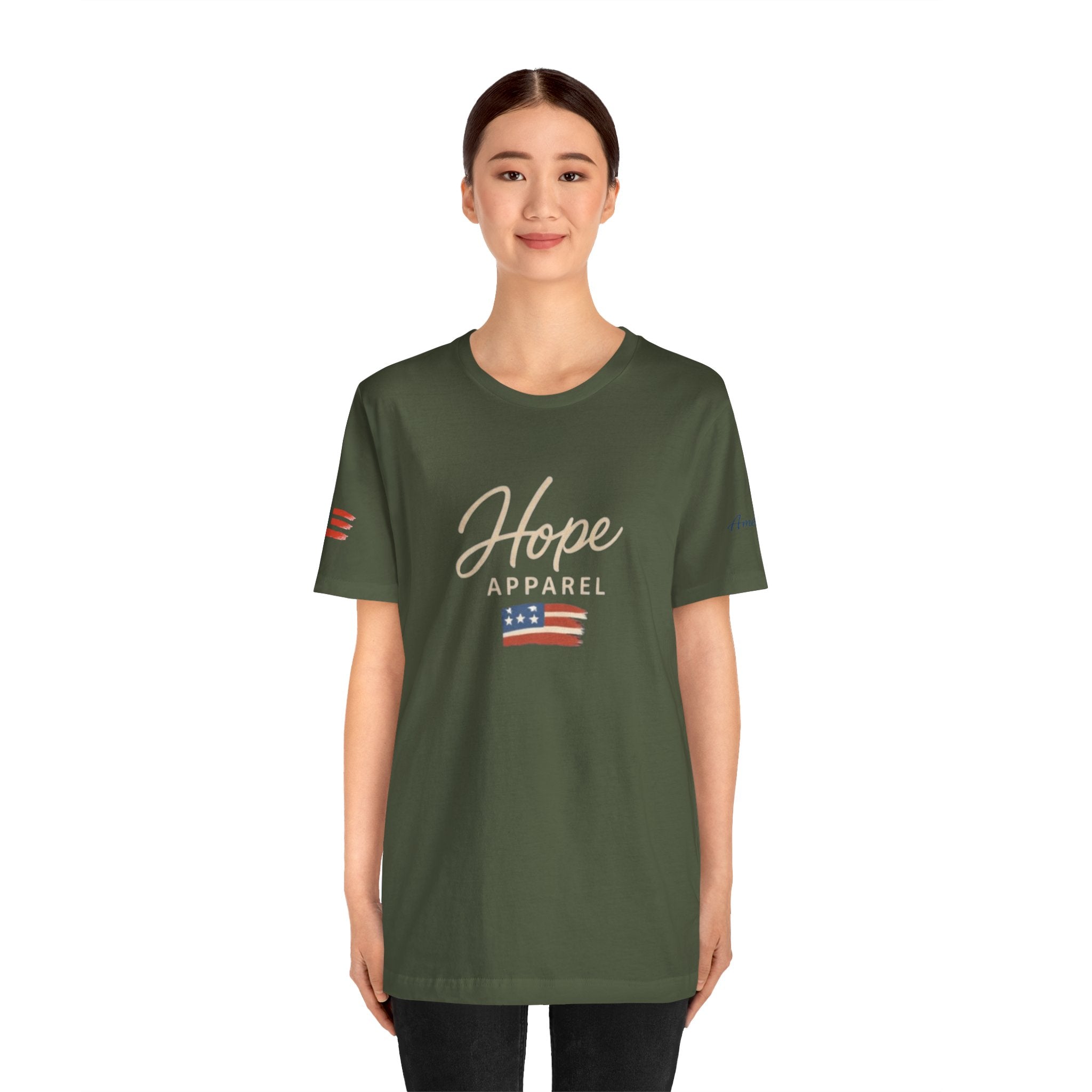 Hope Patriotic Flag Tee | Dark Colors, American Flag Design