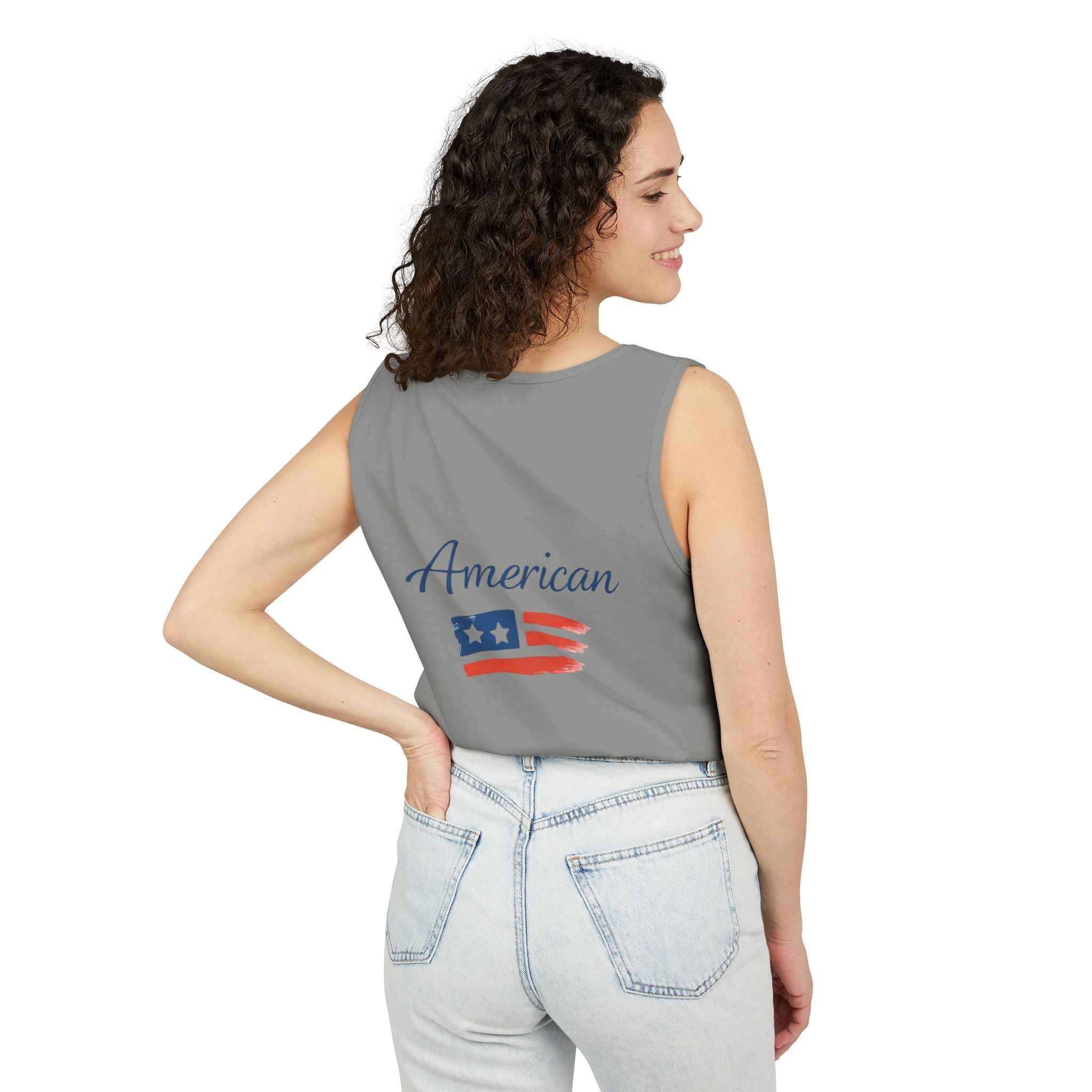 American Flag Brushstroke Tank Top | Hope Patriotic