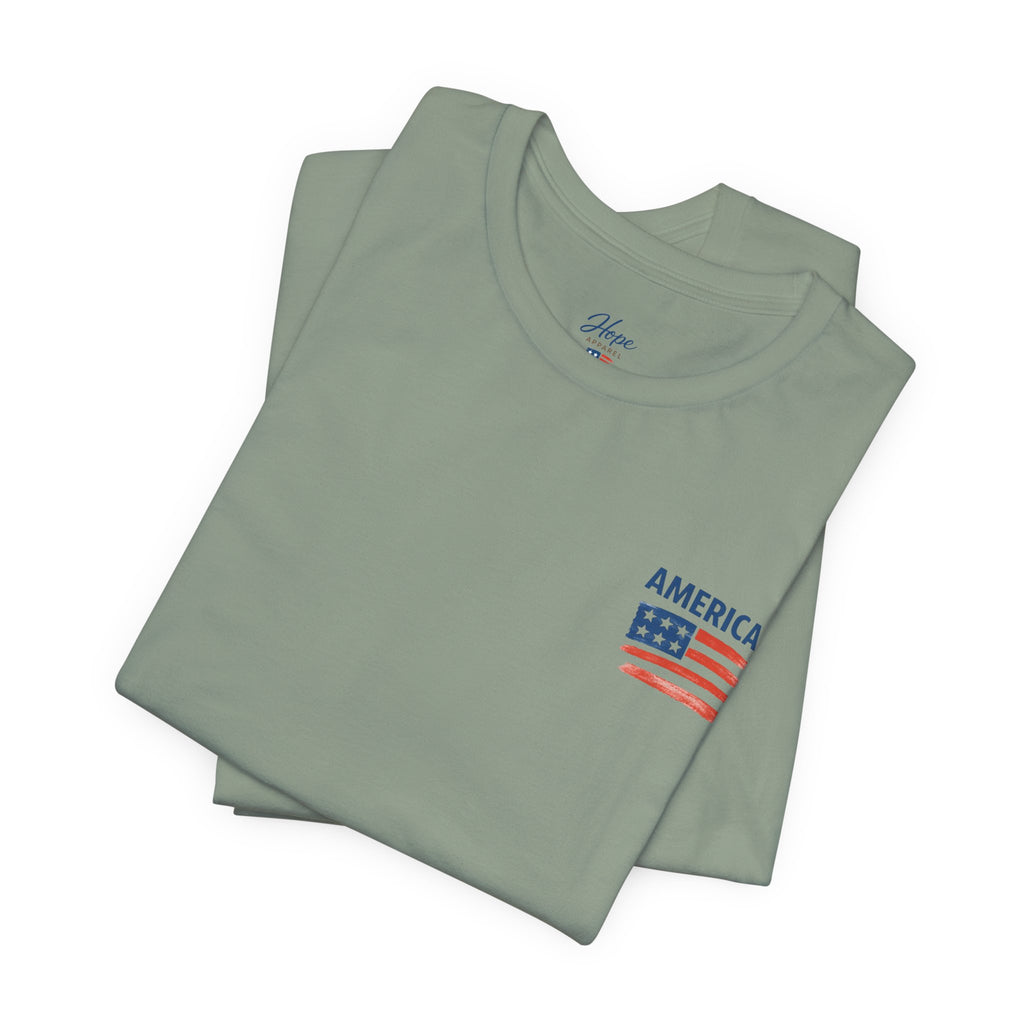 Hope Apparel American Patriotic Tee - Unisex Jersey Short Sleeve Tee