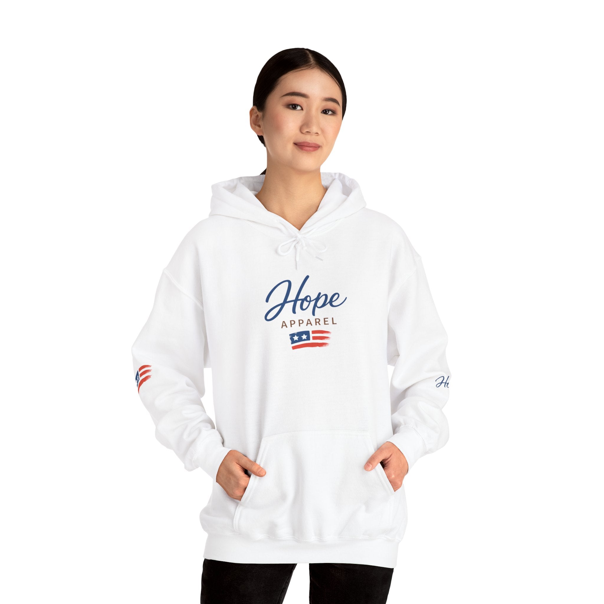 Hope Apparel Patriotic Hoodie — "For Every Kind of American" Flag Design