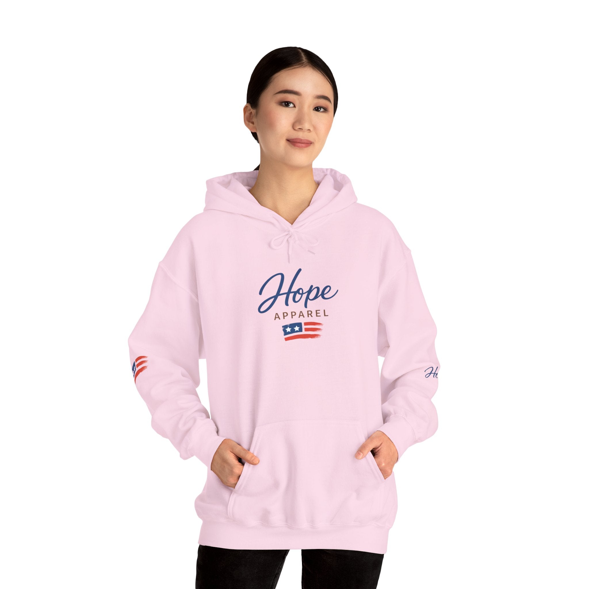 Hope Apparel Patriotic Hoodie — "For Every Kind of American" Flag Design