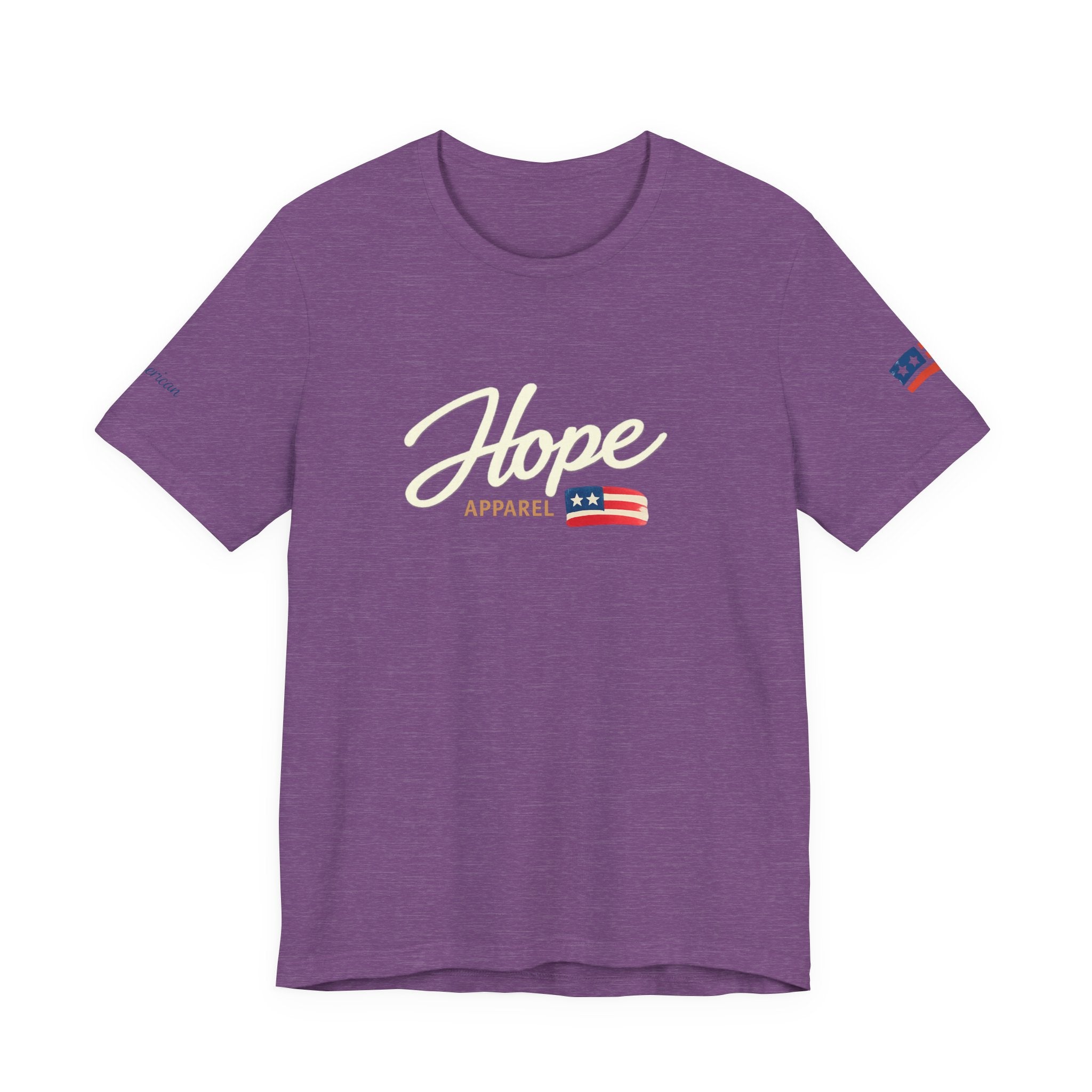 Hope Script Flag tee | American flag brushstroke design