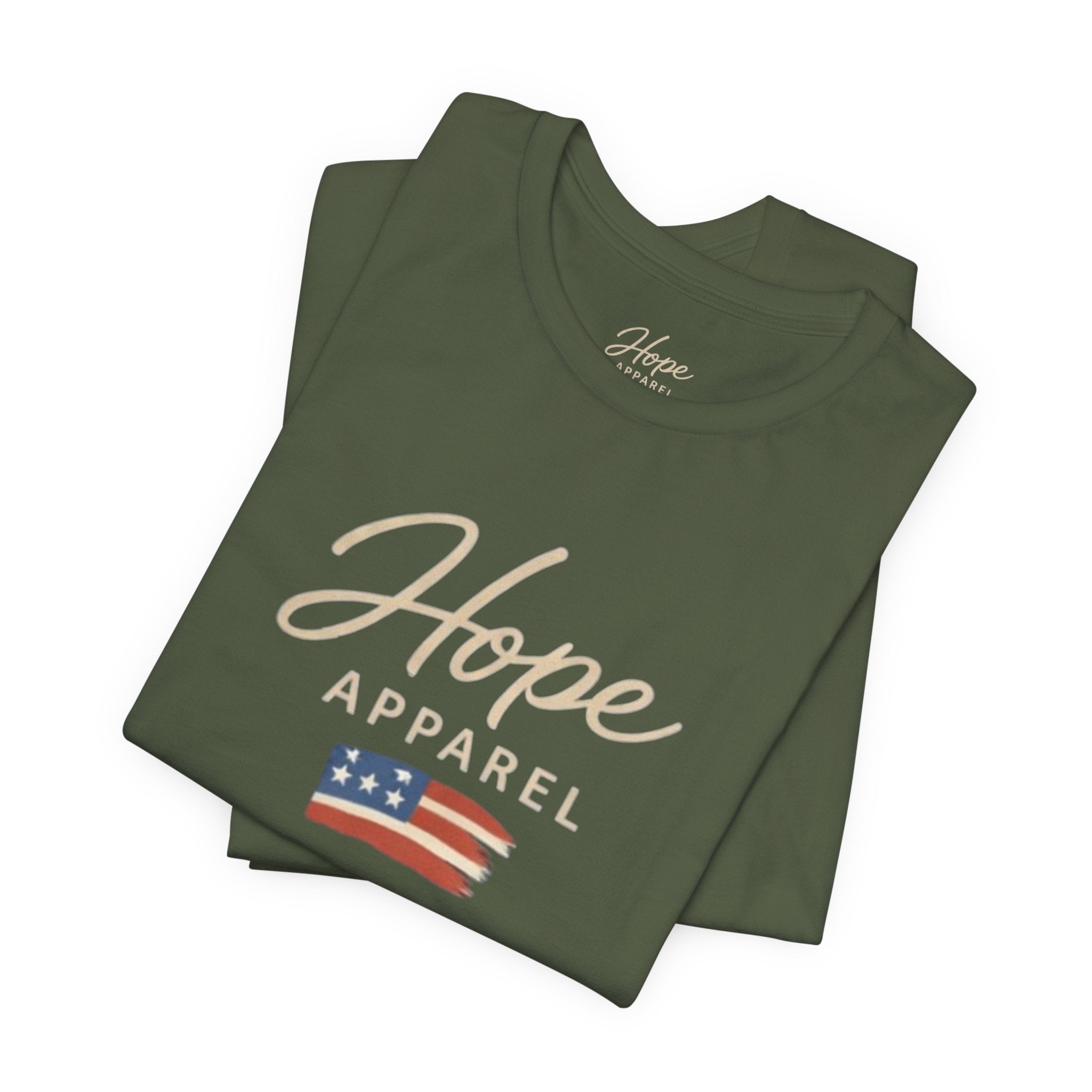 Hope Patriotic Flag Tee | Dark Colors, American Flag Design