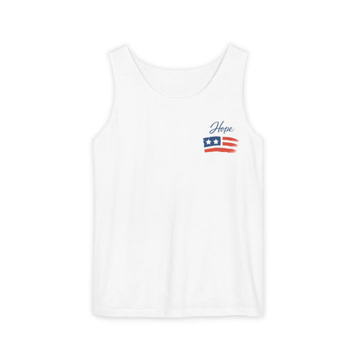 American Flag Brushstroke Tank Top | Hope Patriotic