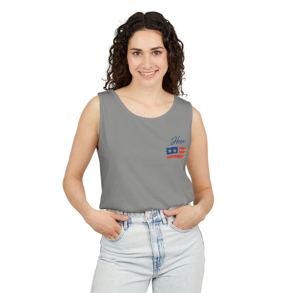 American Flag Brushstroke Tank Top | Hope Patriotic