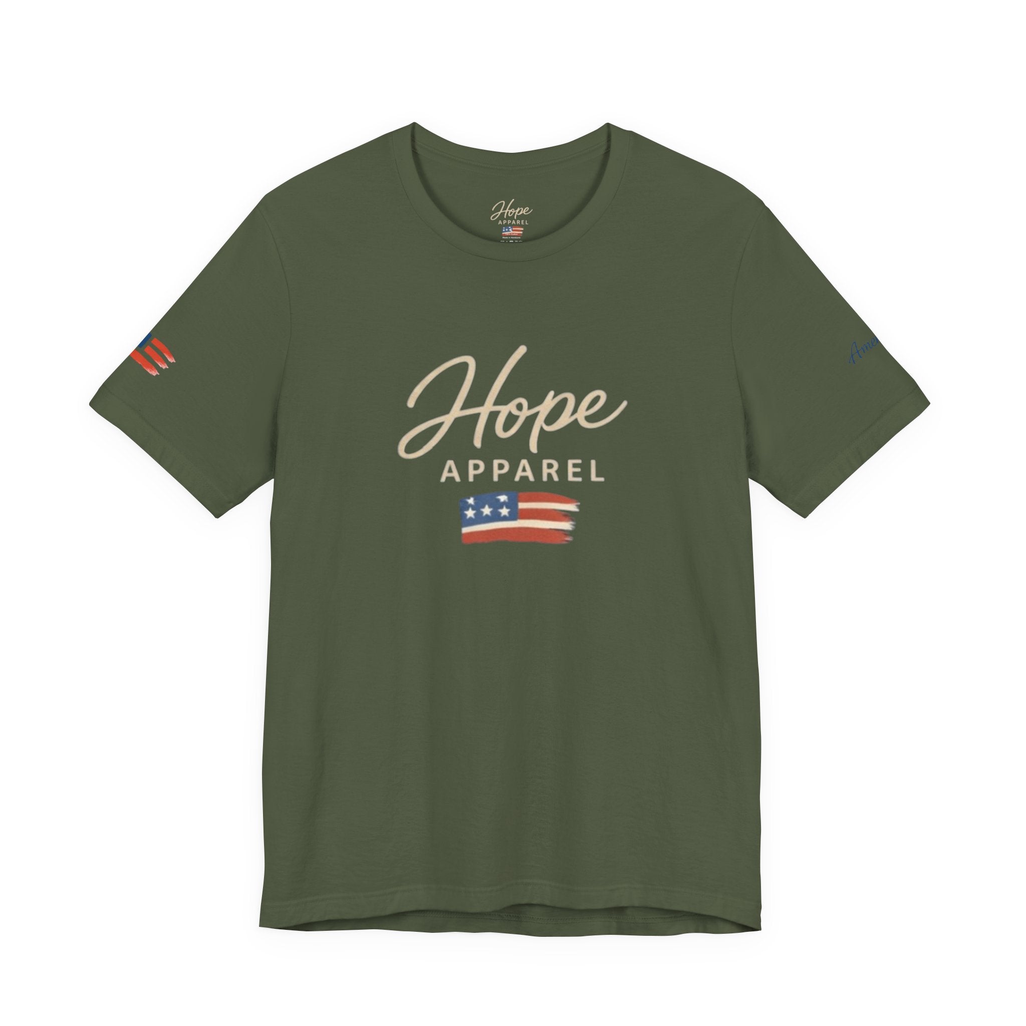 Hope Patriotic Flag Tee | Dark Colors, American Flag Design