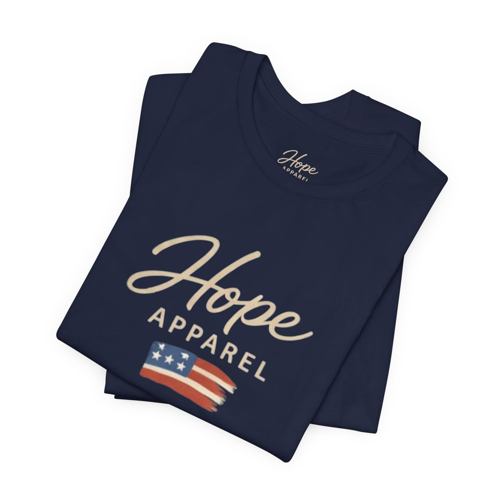 Hope Patriotic Flag Tee | Dark Colors, American Flag Design