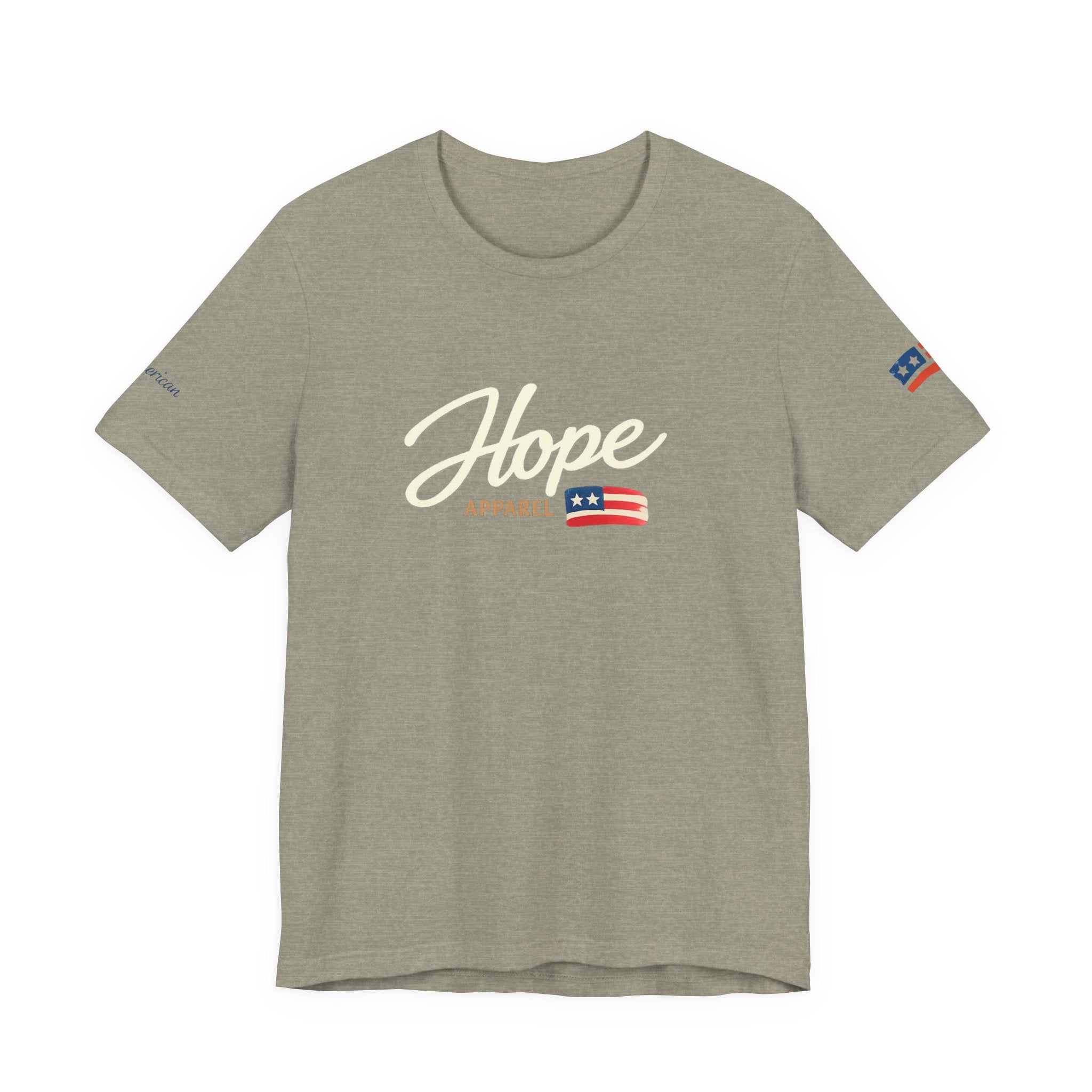 Hope Script Flag tee | American flag brushstroke design