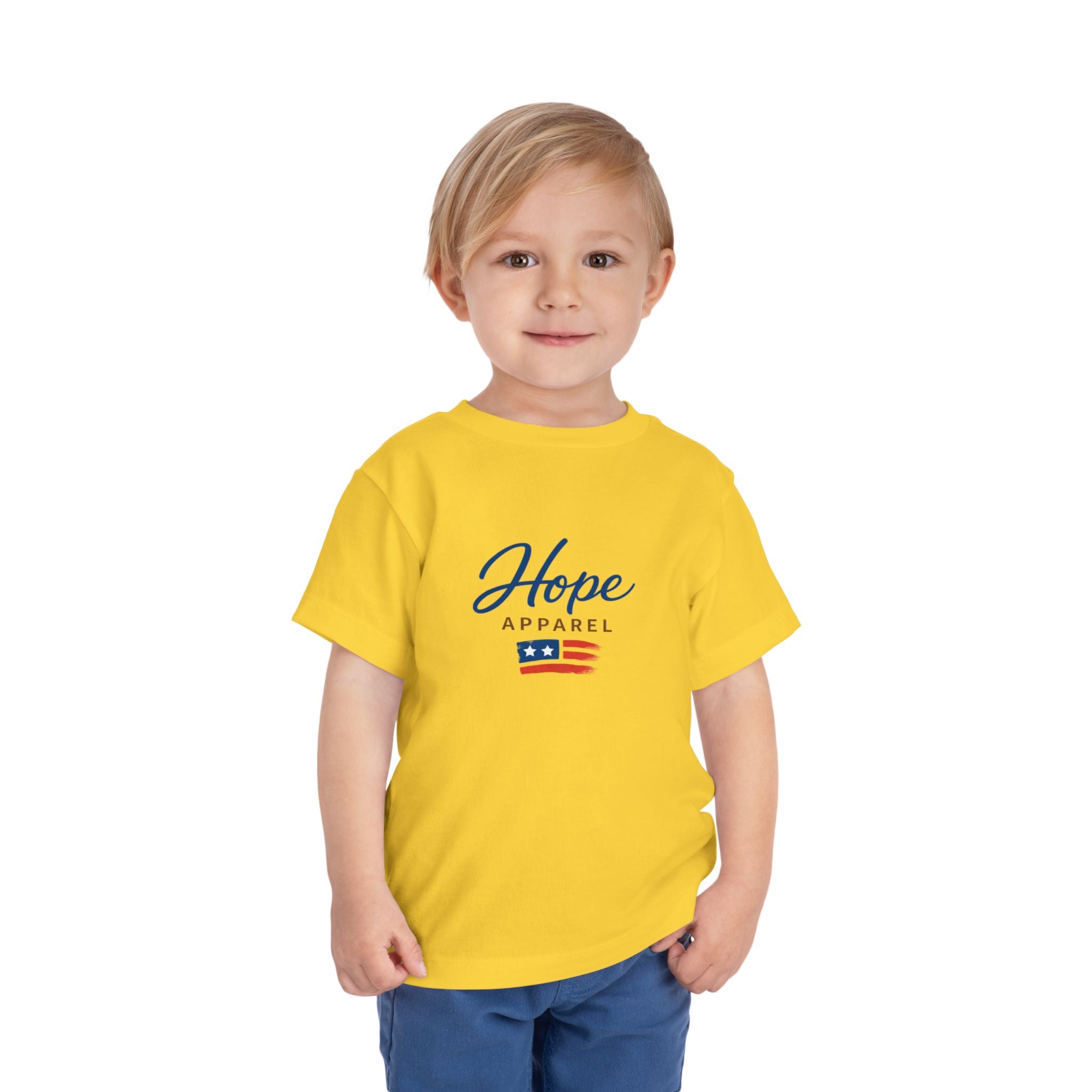 Hope Apparel Flag Graphic Toddler Tee | Patriotic Stars Stripes