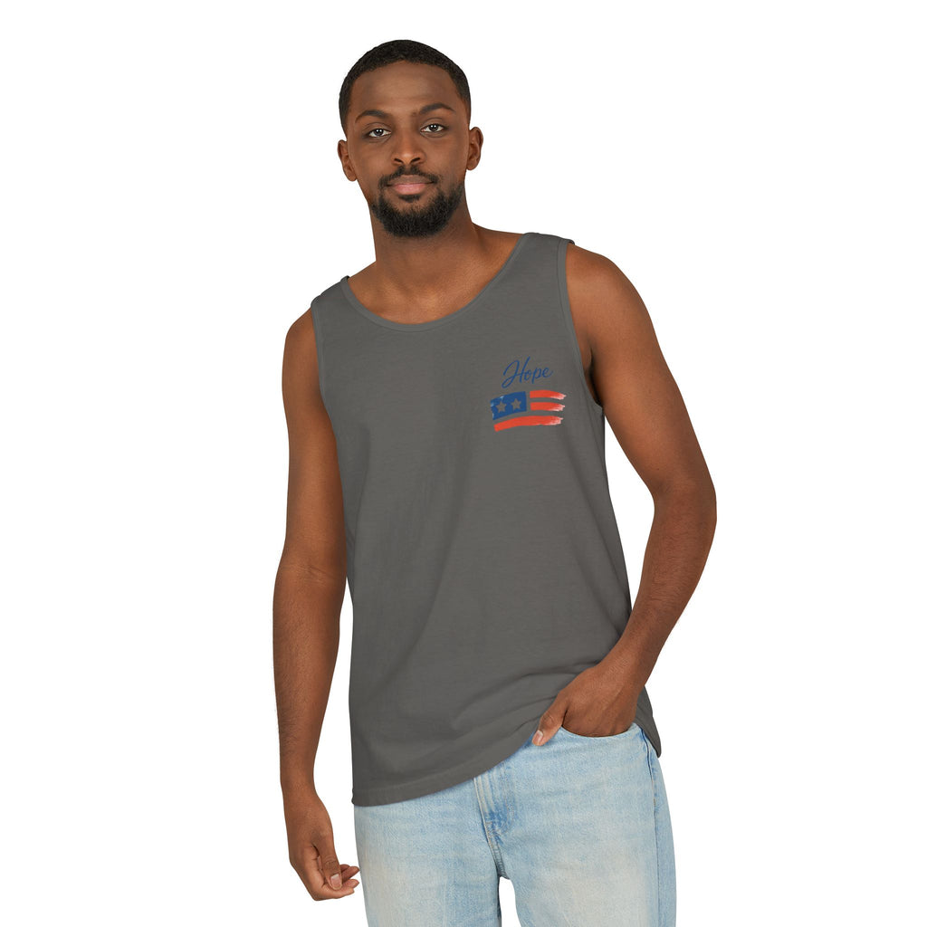 American Flag Brushstroke Tank Top | Hope Patriotic