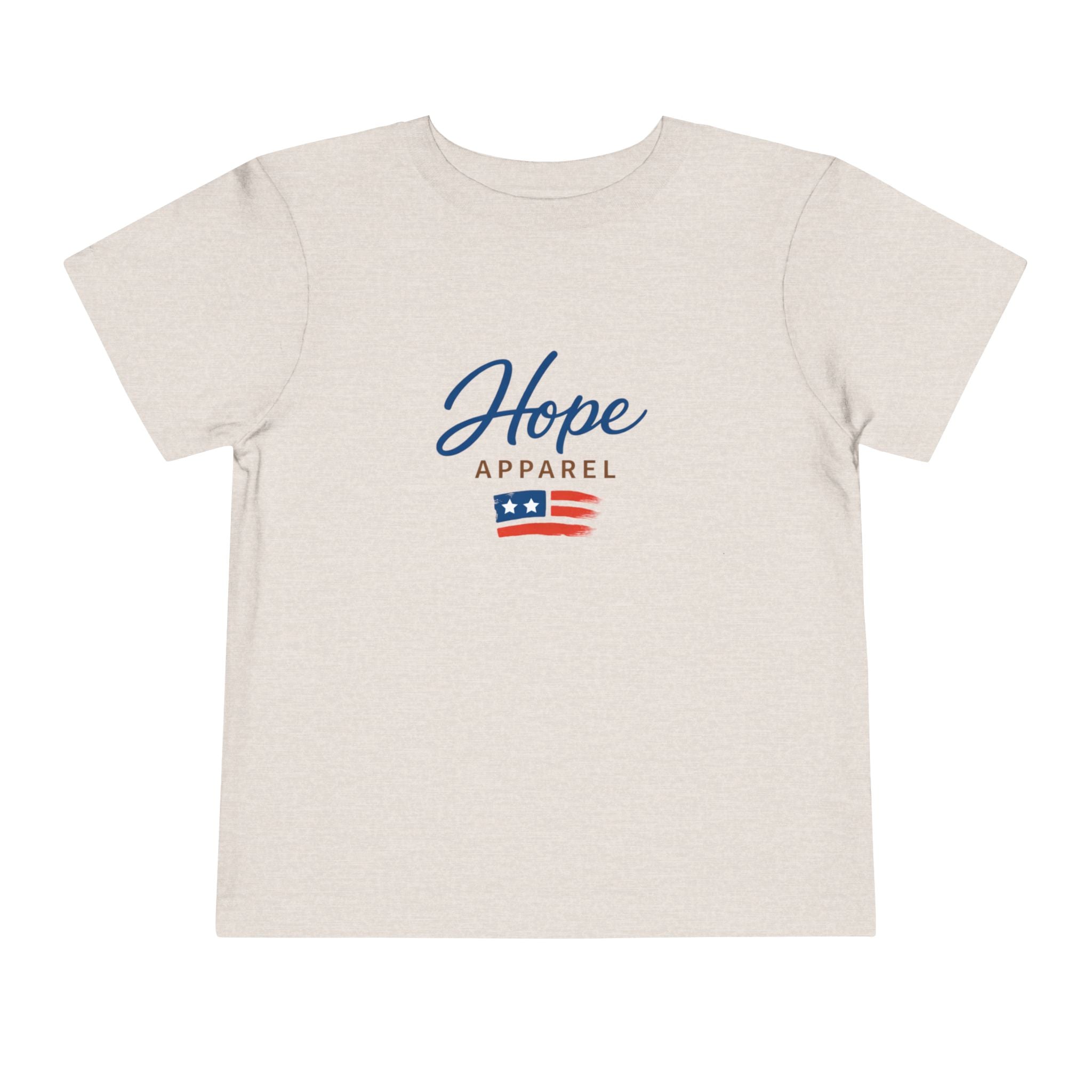 Hope Apparel Flag Graphic Toddler Tee | Patriotic Stars Stripes