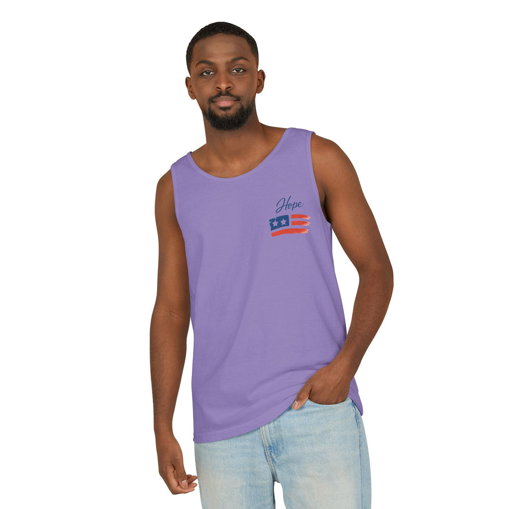 American Flag Brushstroke Tank Top | Hope Patriotic