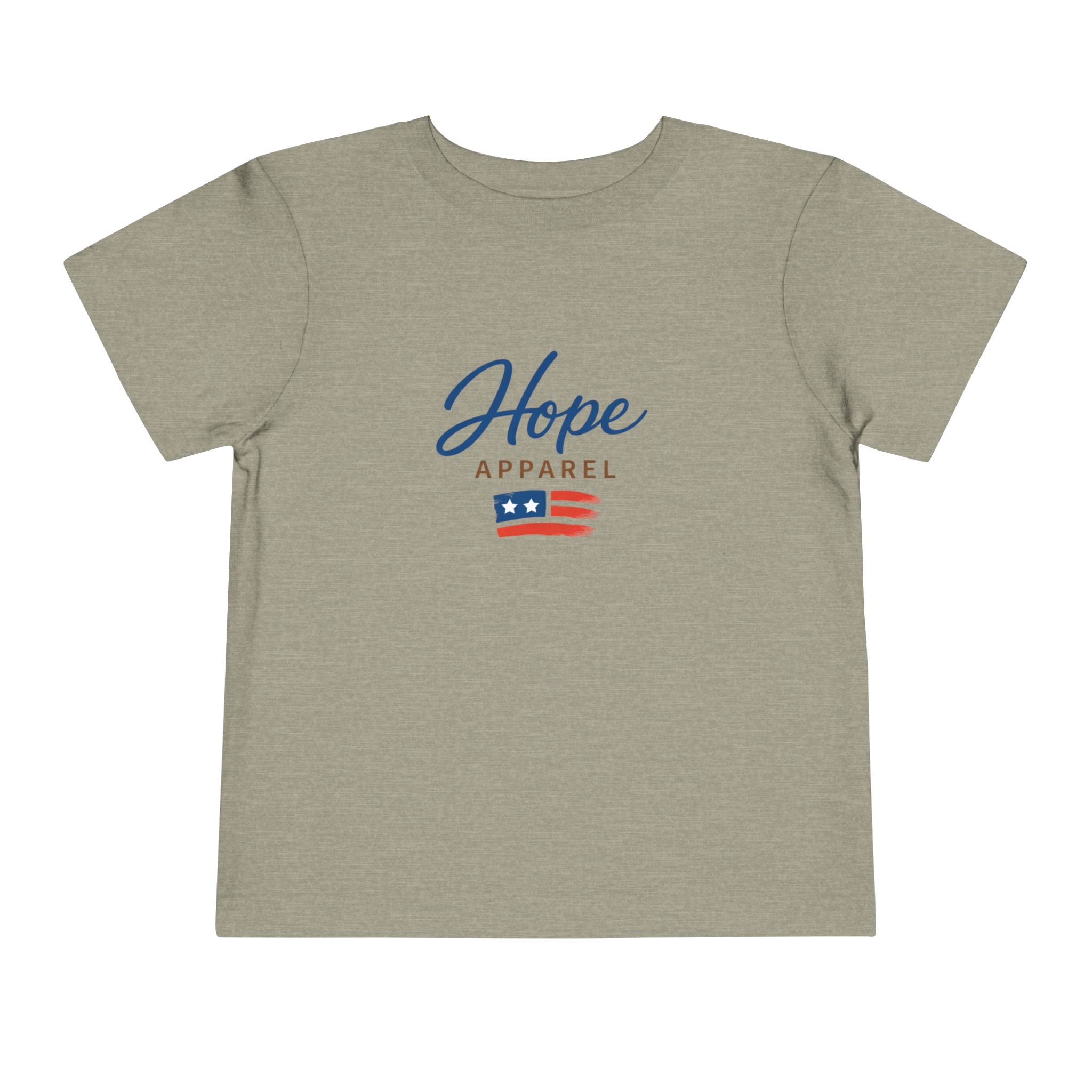 Hope Apparel Flag Graphic Toddler Tee | Patriotic Stars Stripes
