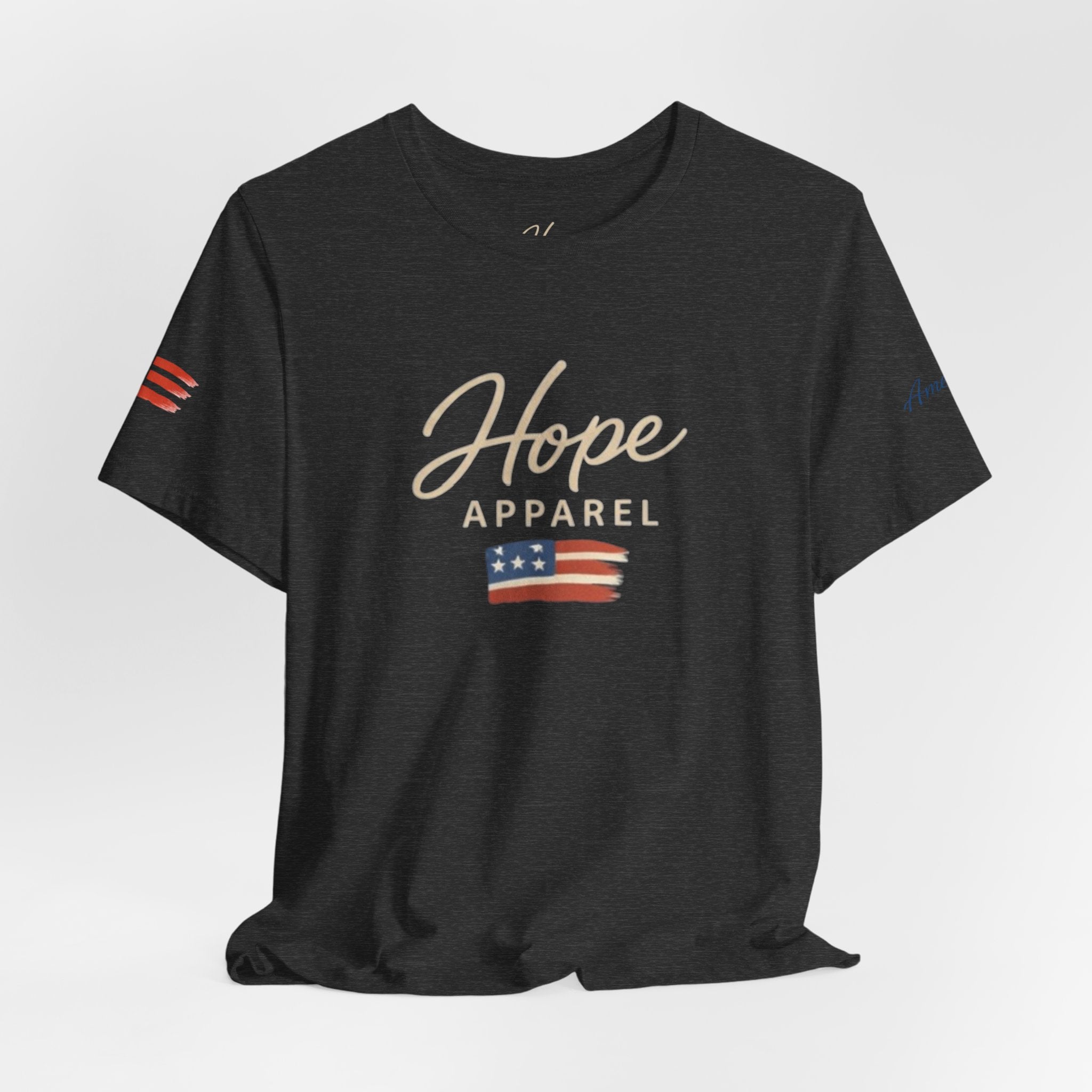 Hope Patriotic Flag Tee | Dark Colors, American Flag Design