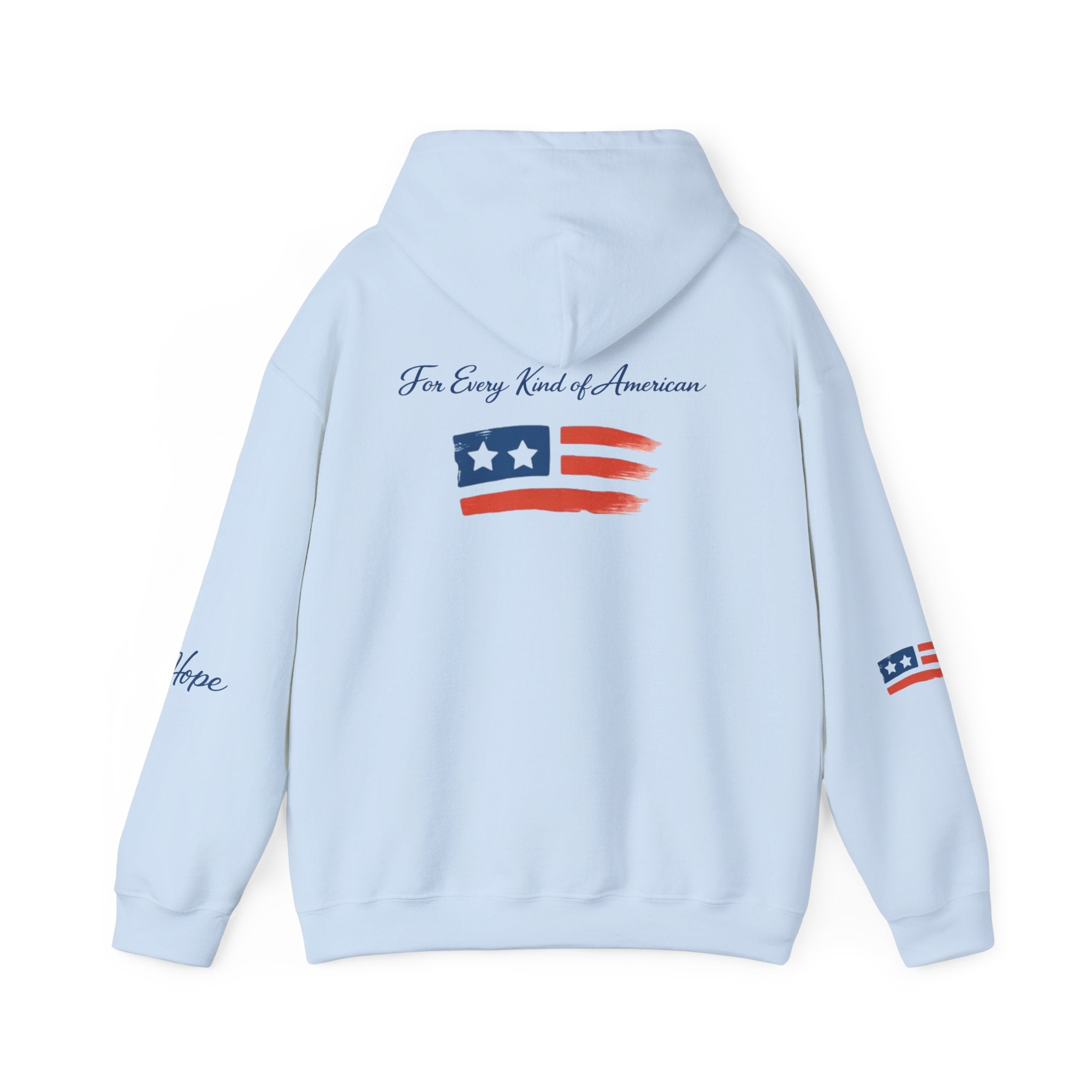 Hope Apparel Patriotic Hoodie — "For Every Kind of American" Flag Design