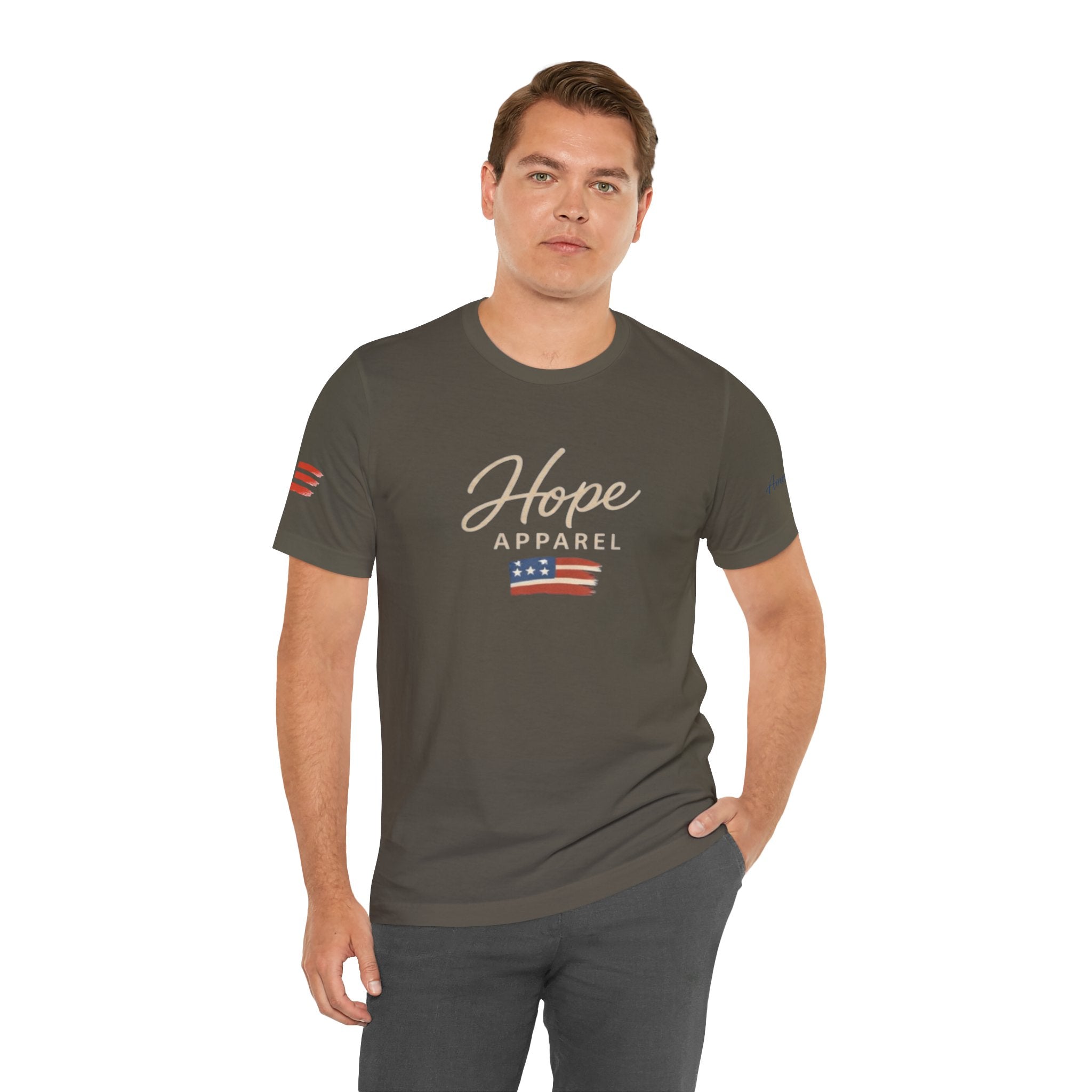 Hope Patriotic Flag Tee | Dark Colors, American Flag Design