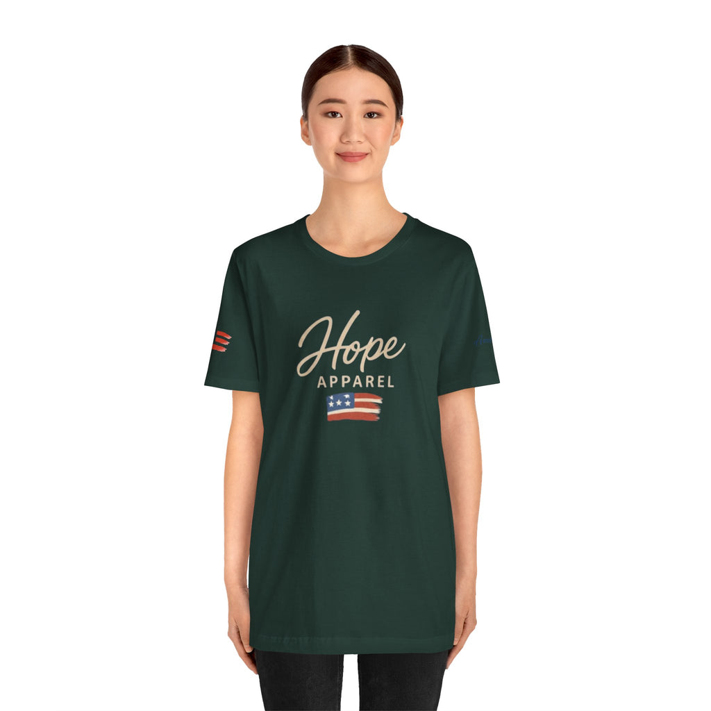 Hope Patriotic Flag Tee | Dark Colors, American Flag Design