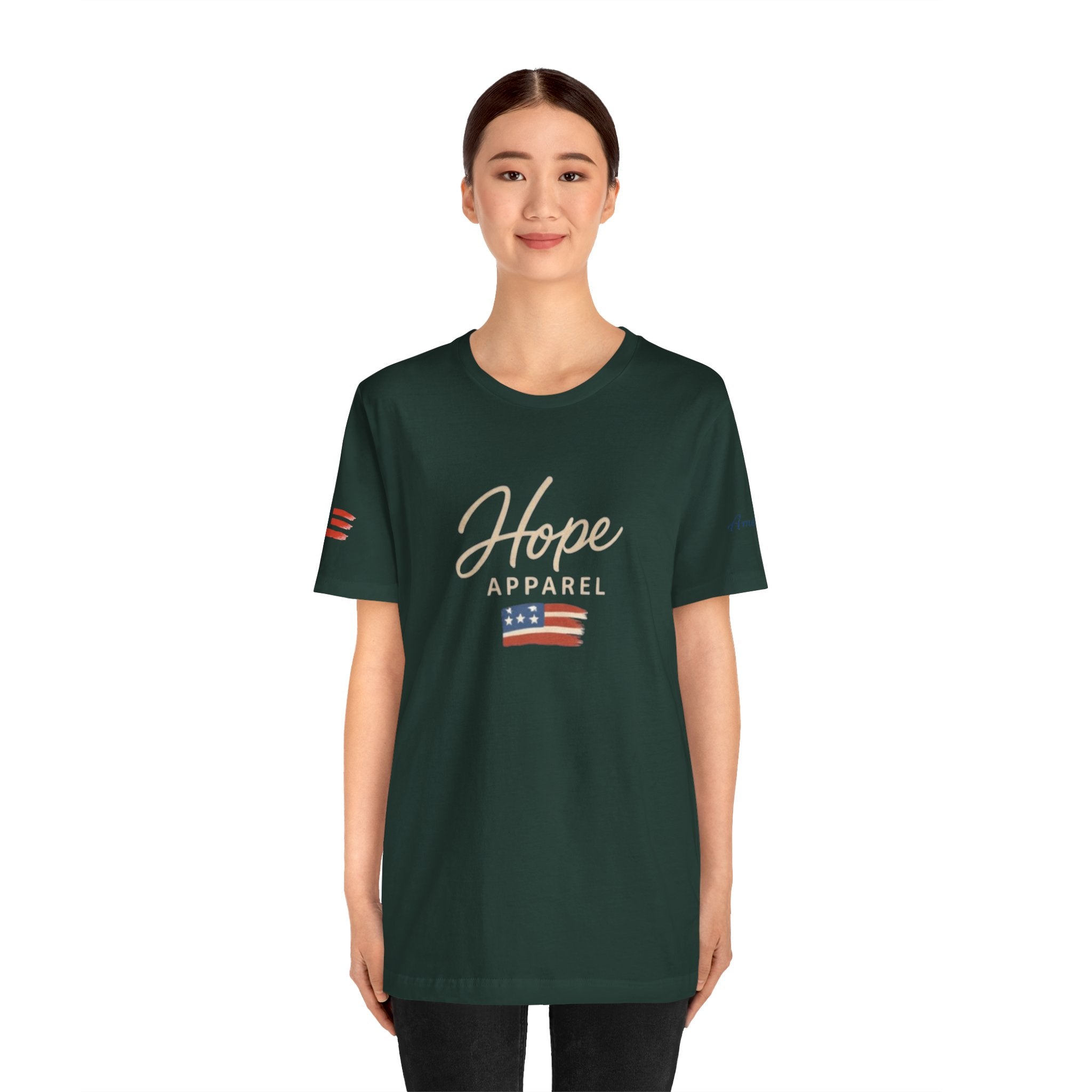 Hope Patriotic Flag Tee | Dark Colors, American Flag Design