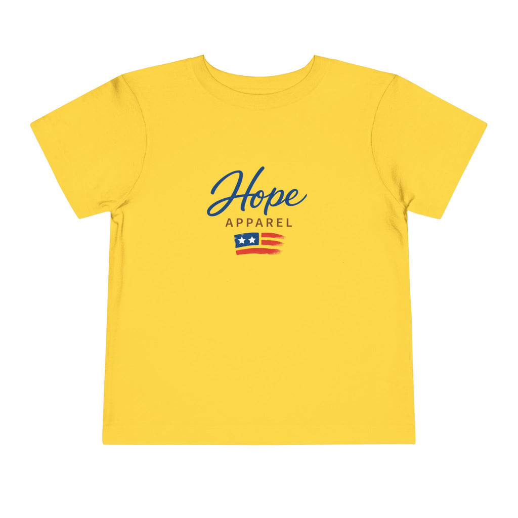 Hope Apparel Flag Graphic Toddler Tee | Patriotic Stars Stripes