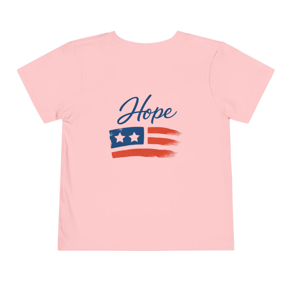 Hope Apparel Flag Graphic Toddler Tee | Patriotic Stars Stripes