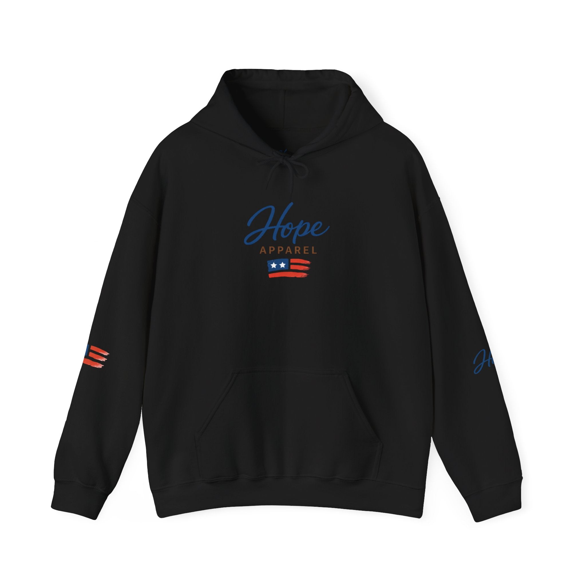Hope Apparel Patriotic Hoodie — "For Every Kind of American" Flag Design