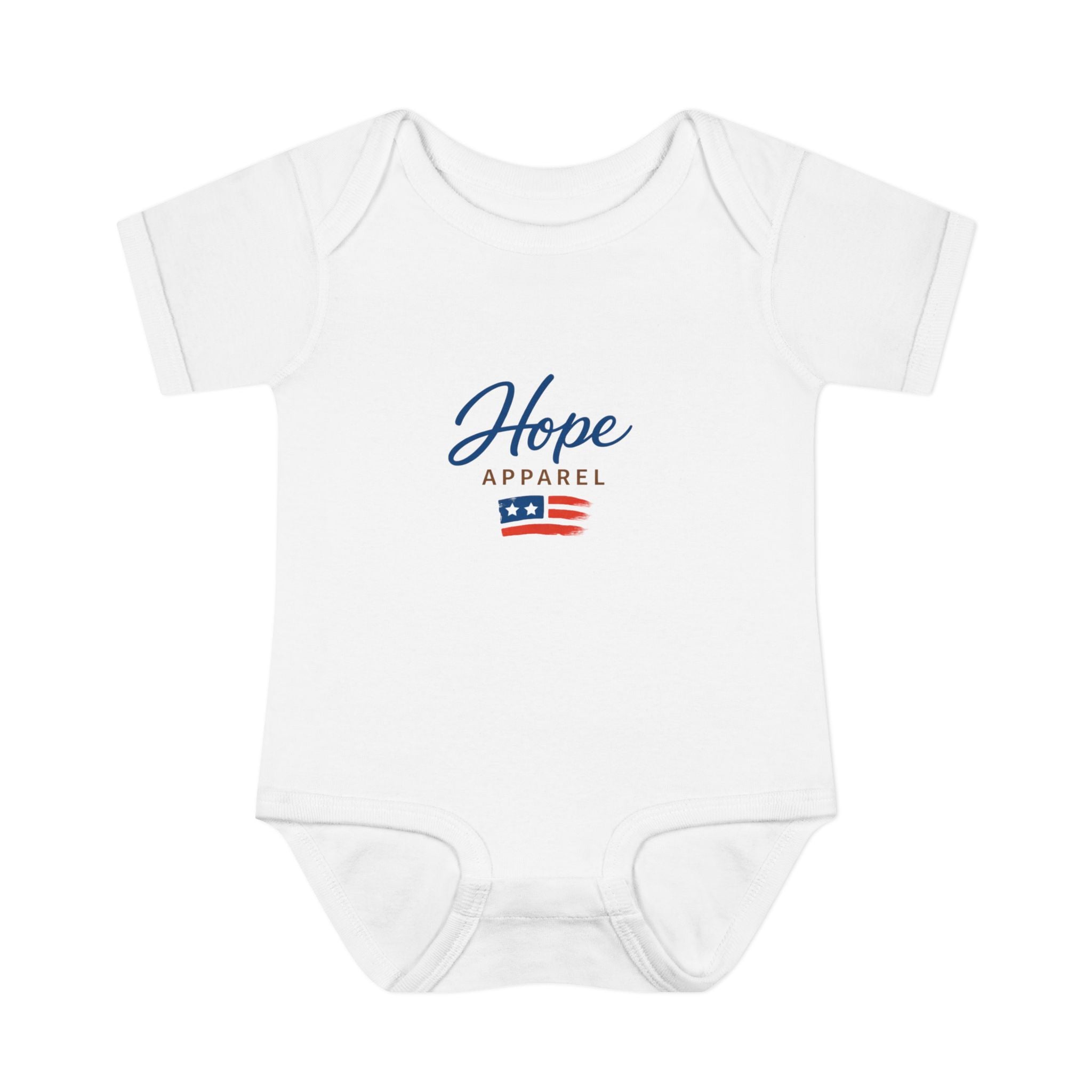 Hope Apparel Baby Bodysuit | Patriotic Flag Logo, Infant Onesie