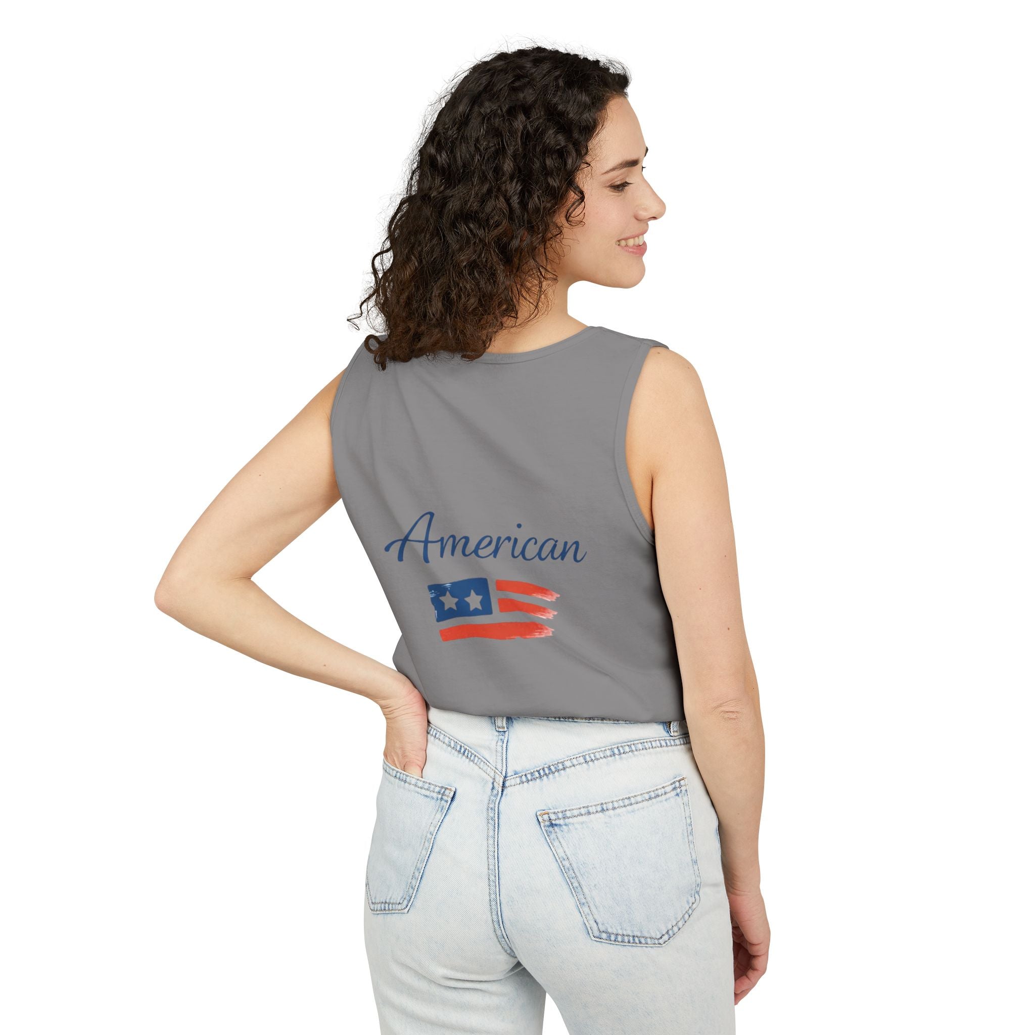American Flag Brushstroke Tank Top | Hope Patriotic