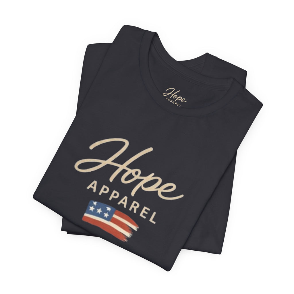 Hope Patriotic Flag Tee | Dark Colors, American Flag Design