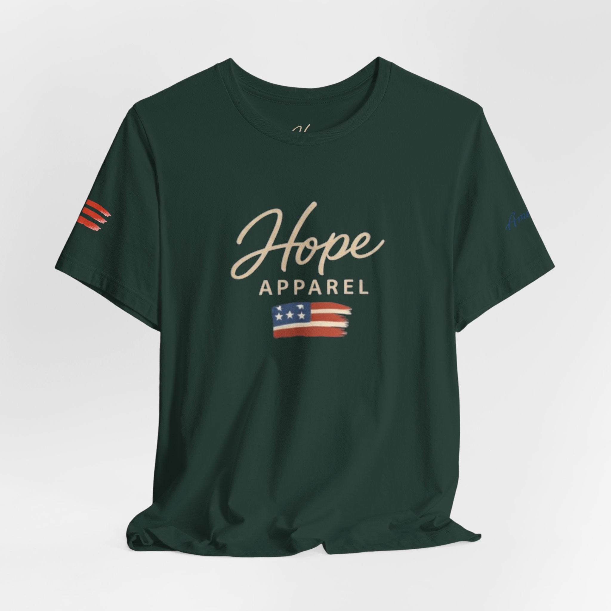 Hope Patriotic Flag Tee | Dark Colors, American Flag Design