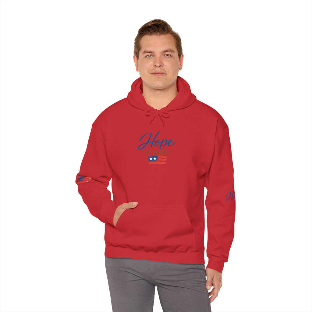 Hope Apparel Patriotic Hoodie — "For Every Kind of American" Flag Design