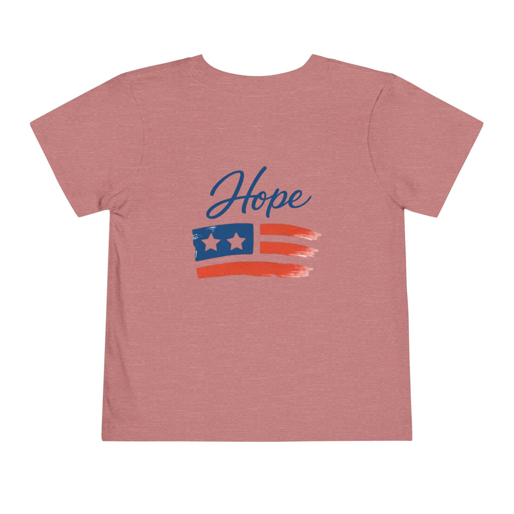 Hope Apparel Flag Graphic Toddler Tee | Patriotic Stars Stripes