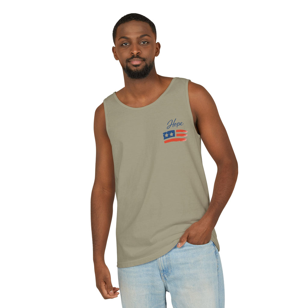 American Flag Brushstroke Tank Top | Hope Patriotic