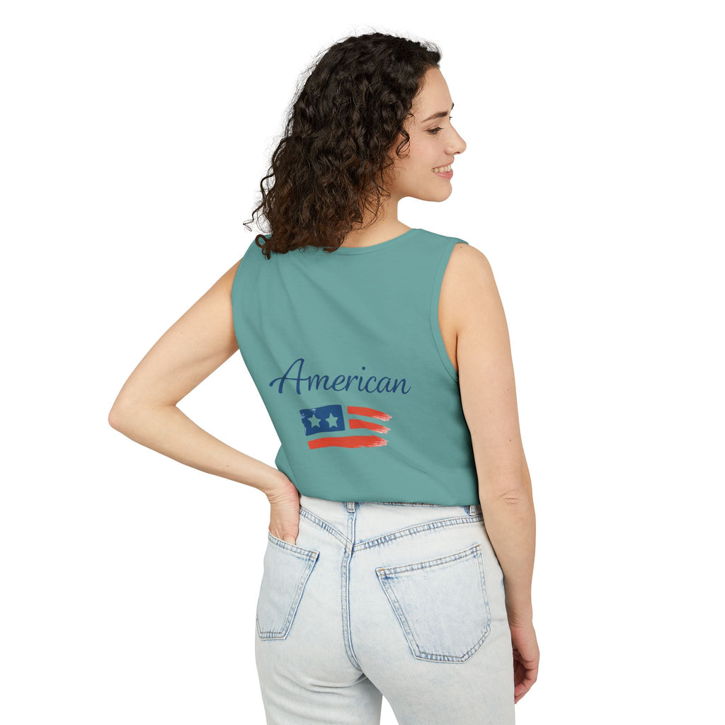 American Flag Brushstroke Tank Top | Hope Patriotic
