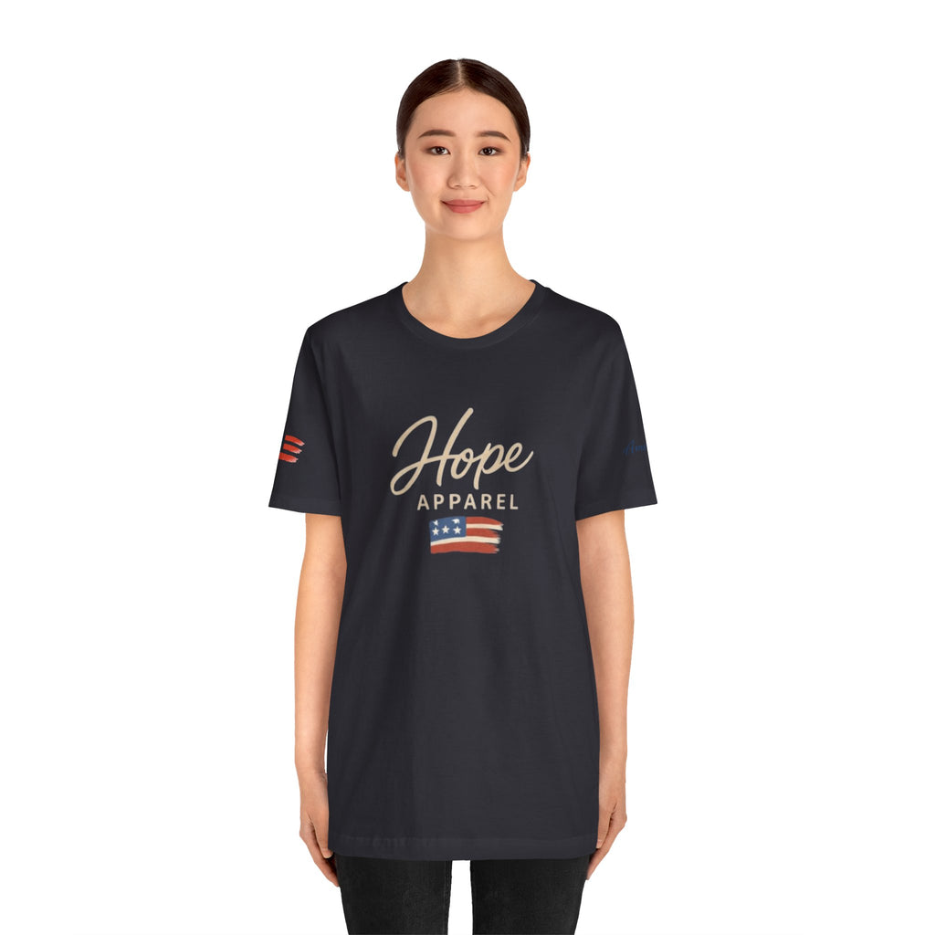 Hope Patriotic Flag Tee | Dark Colors, American Flag Design