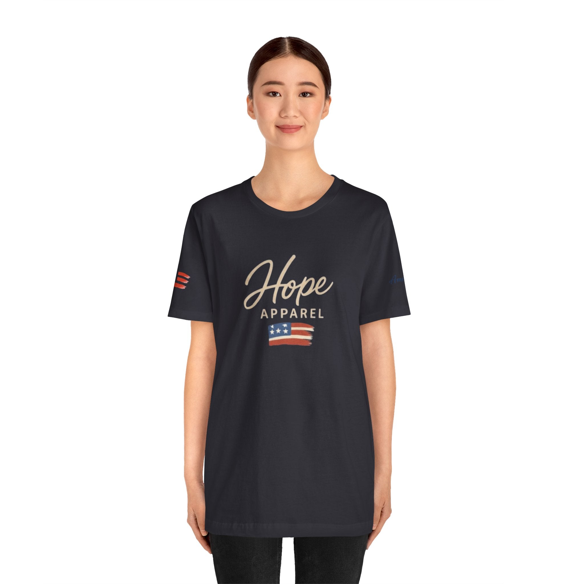 Hope Patriotic Flag Tee | Dark Colors, American Flag Design