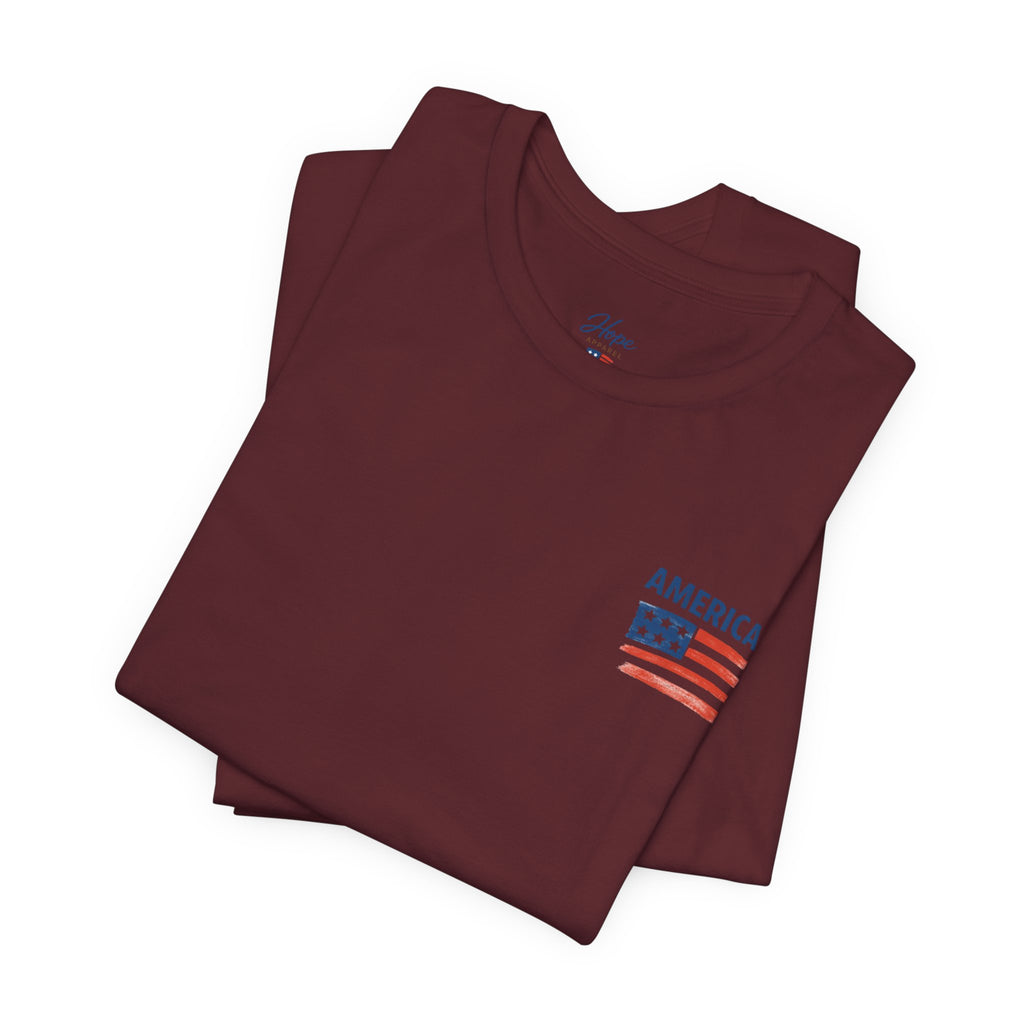 Hope Apparel American Patriotic Tee - Unisex Jersey Short Sleeve Tee