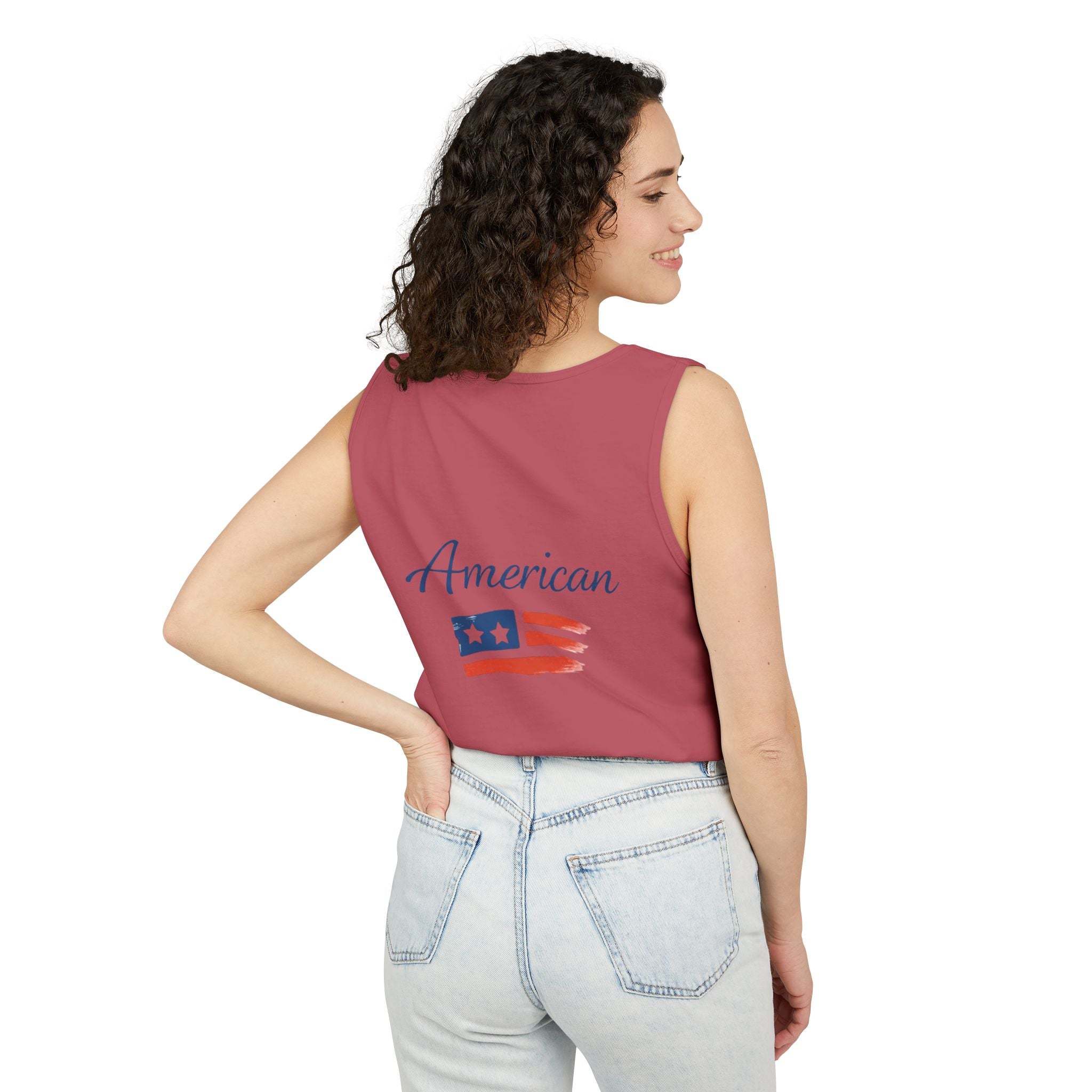 American Flag Brushstroke Tank Top | Hope Patriotic