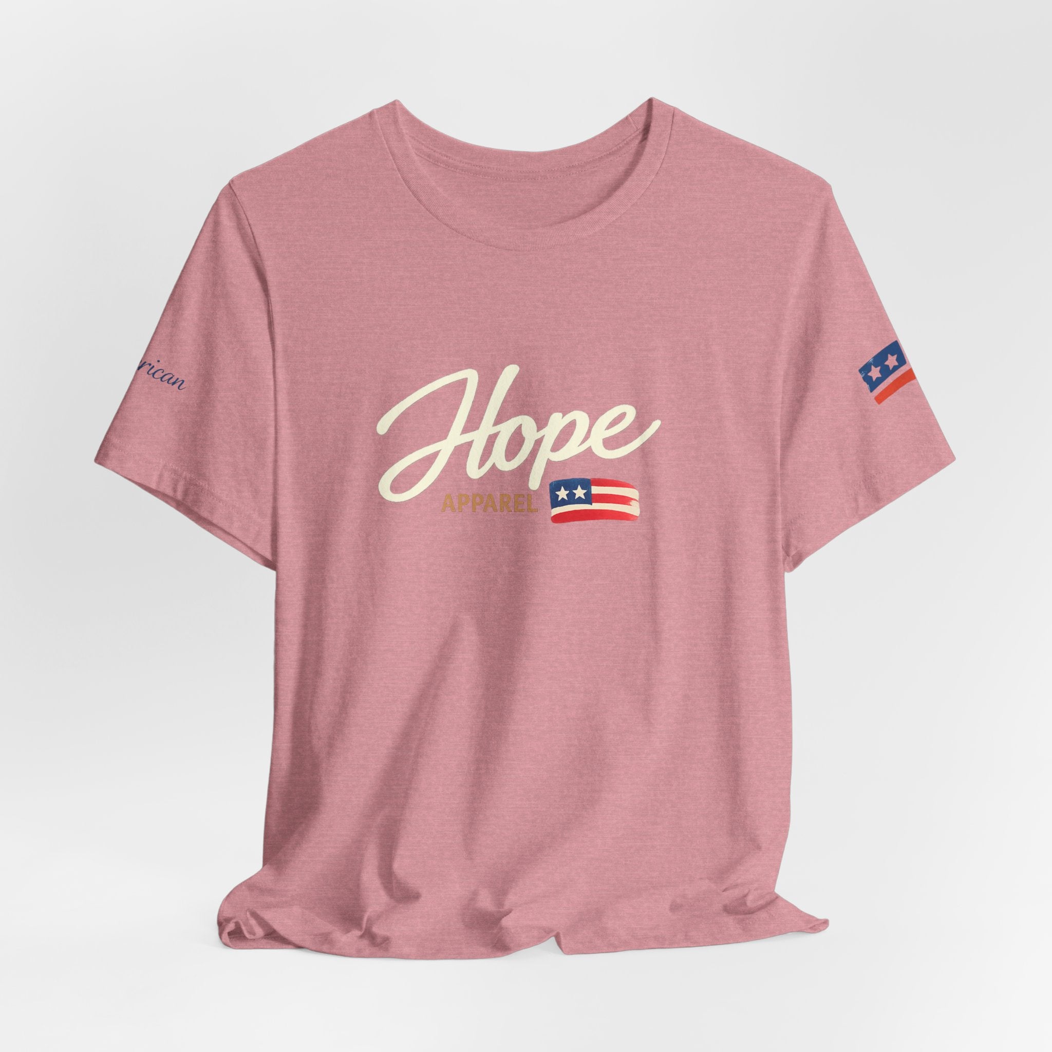 Hope Script Flag tee | American flag brushstroke design