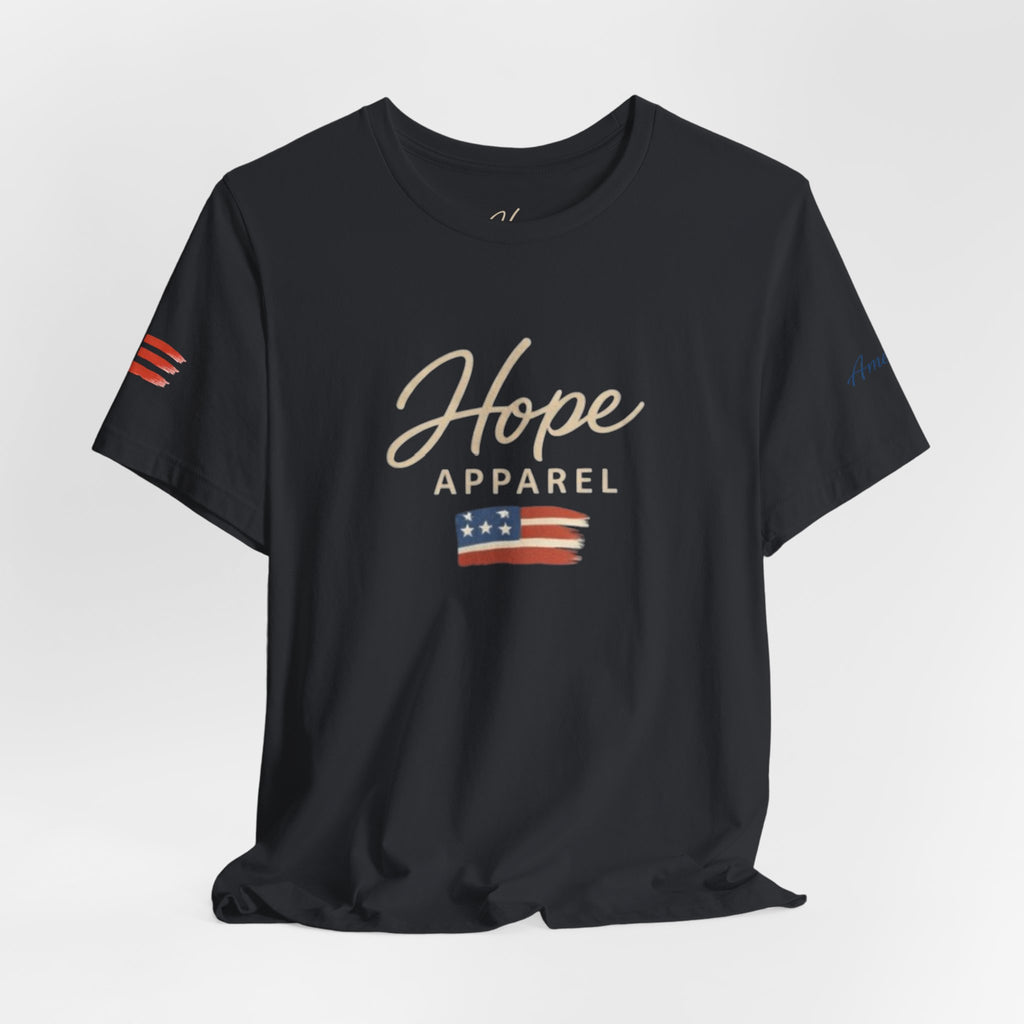 Hope Patriotic Flag Tee | Dark Colors, American Flag Design