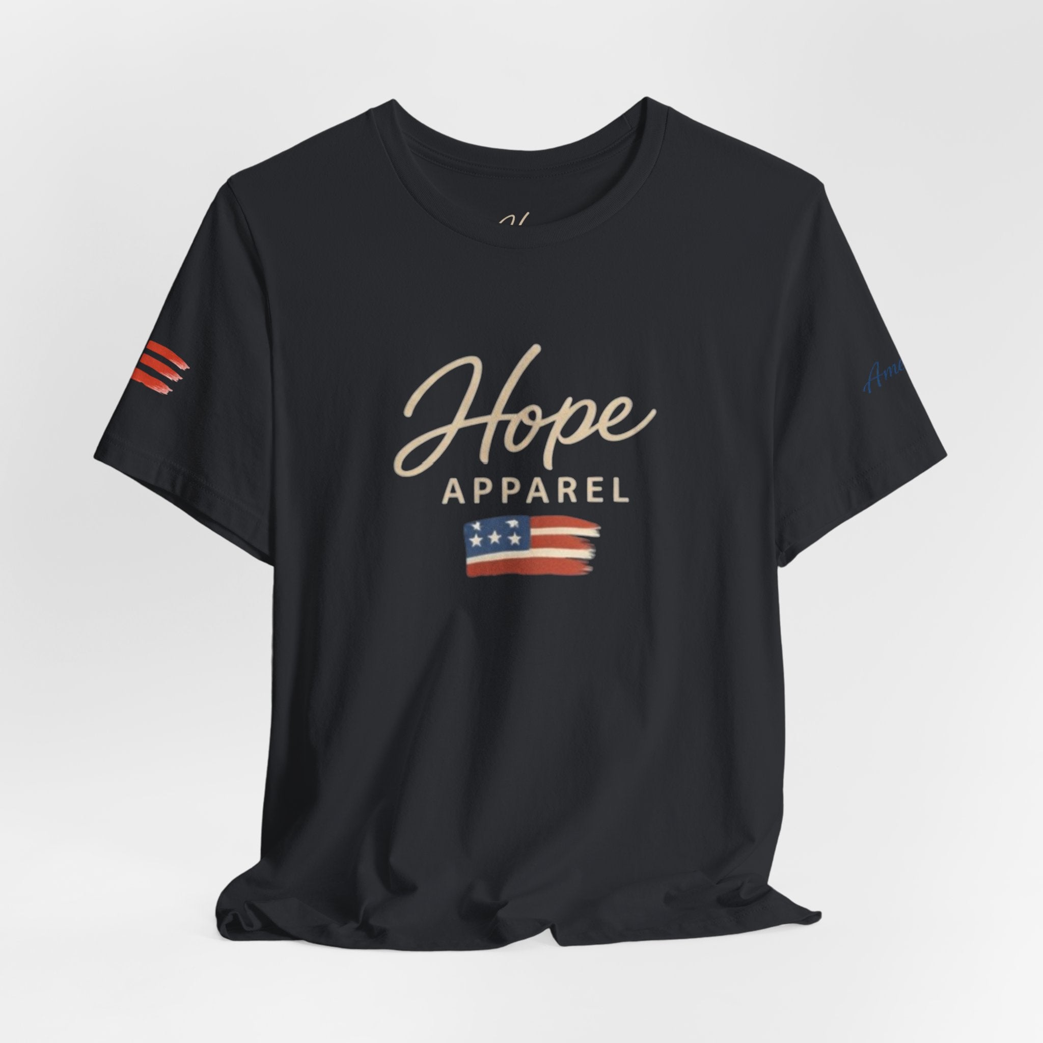 Hope Patriotic Flag Tee | Dark Colors, American Flag Design