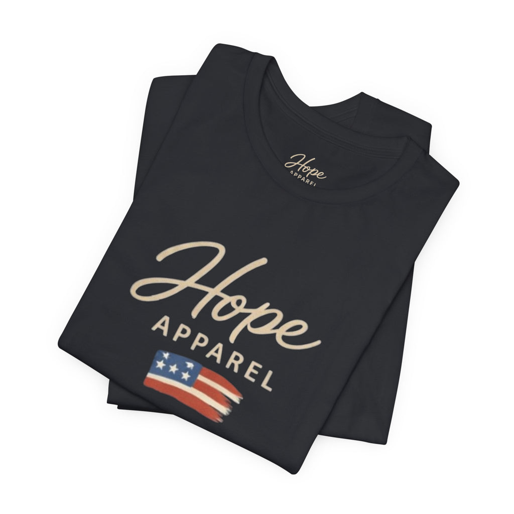 Hope Patriotic Flag Tee | Dark Colors, American Flag Design